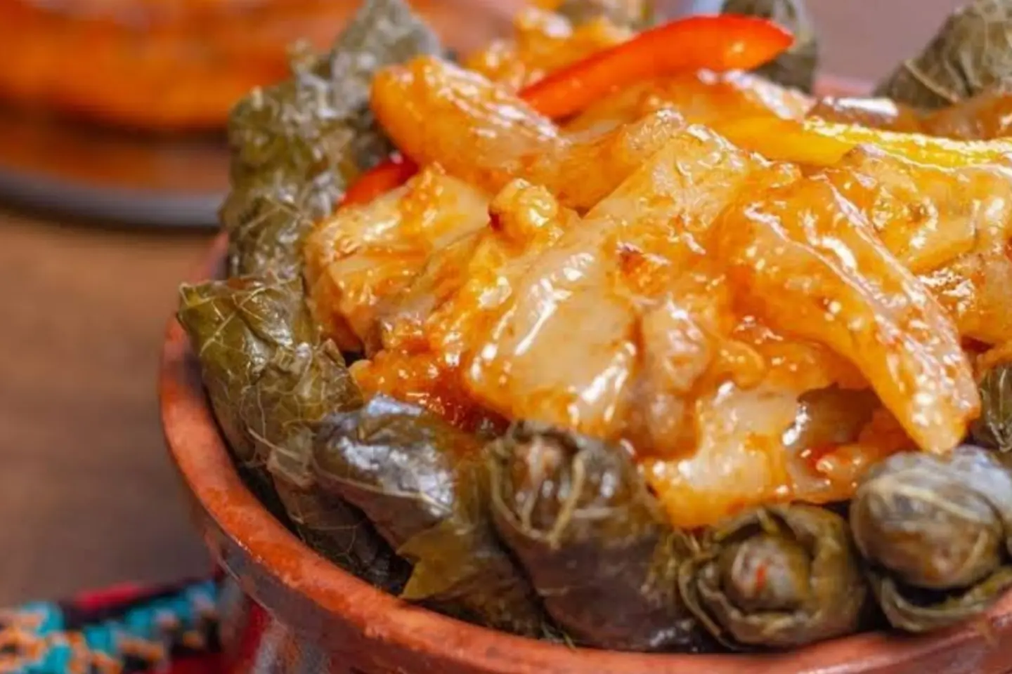 طاجن ورق عنب - طاجن ورق عنب عكاوي