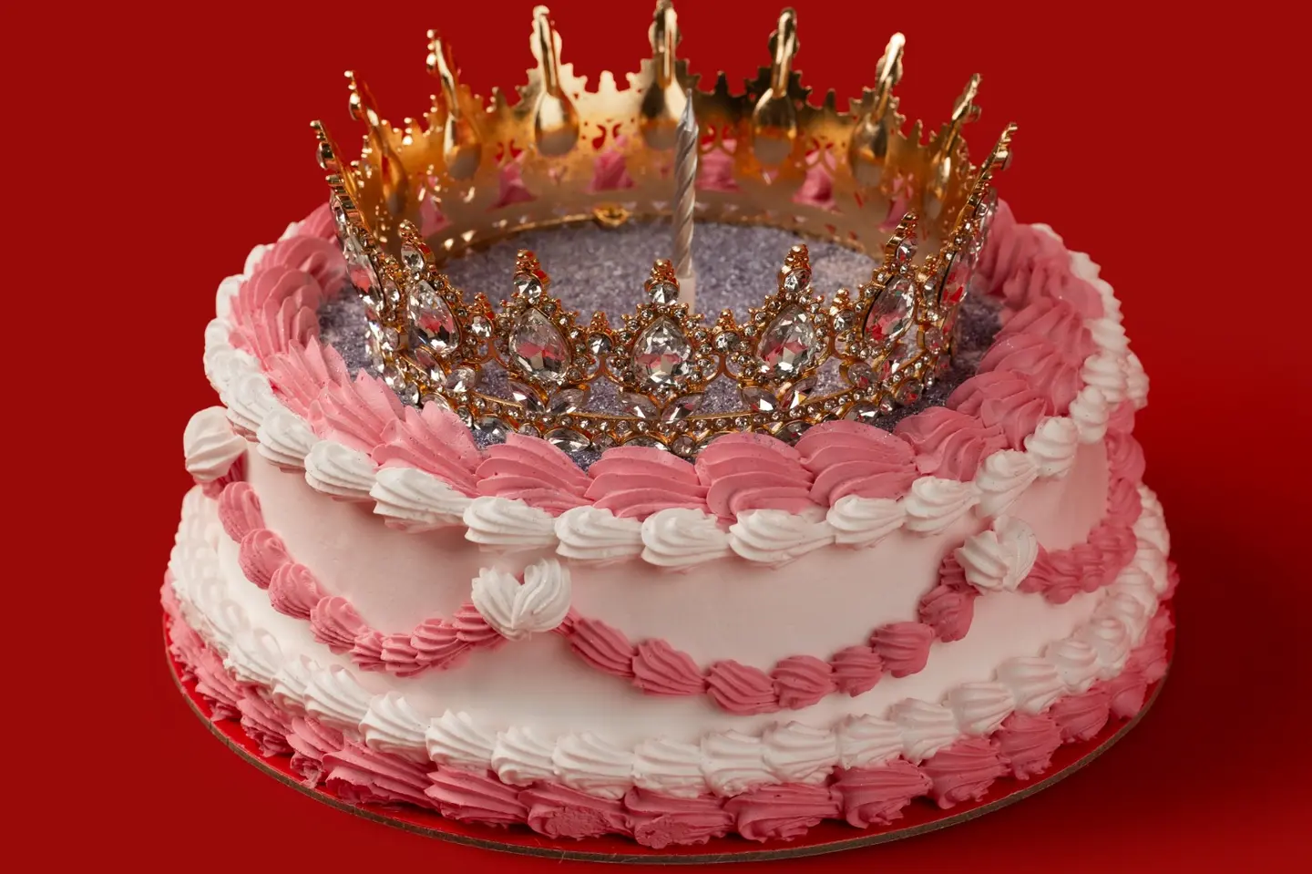 Make A Wish Princess Crown Cake - Vanilla