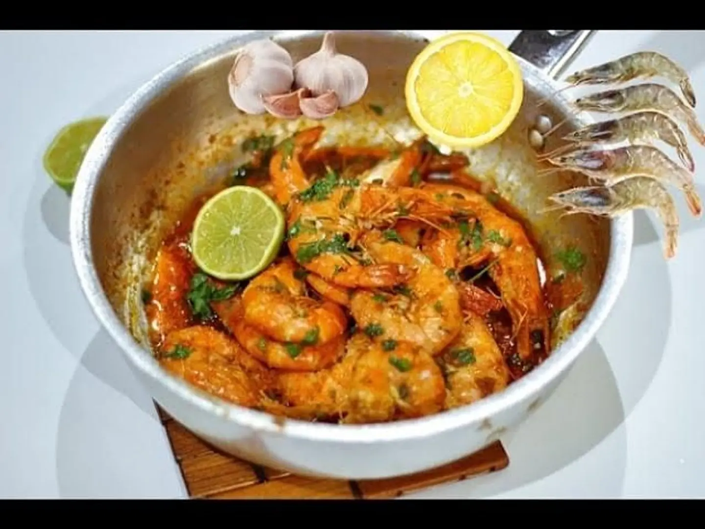 ربيان بصلصة الثوم - صغير