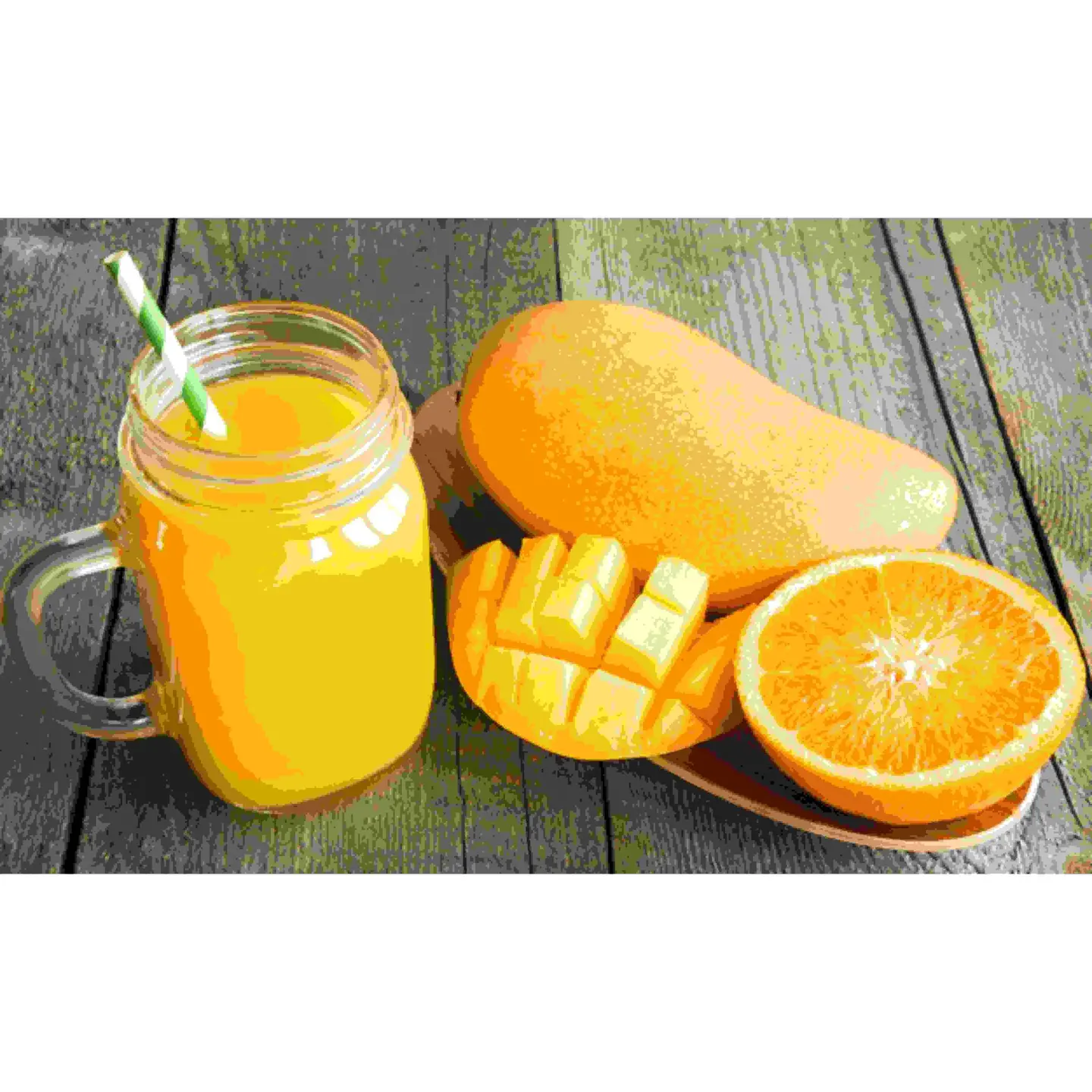 عصير مانجو برتقال - وسط