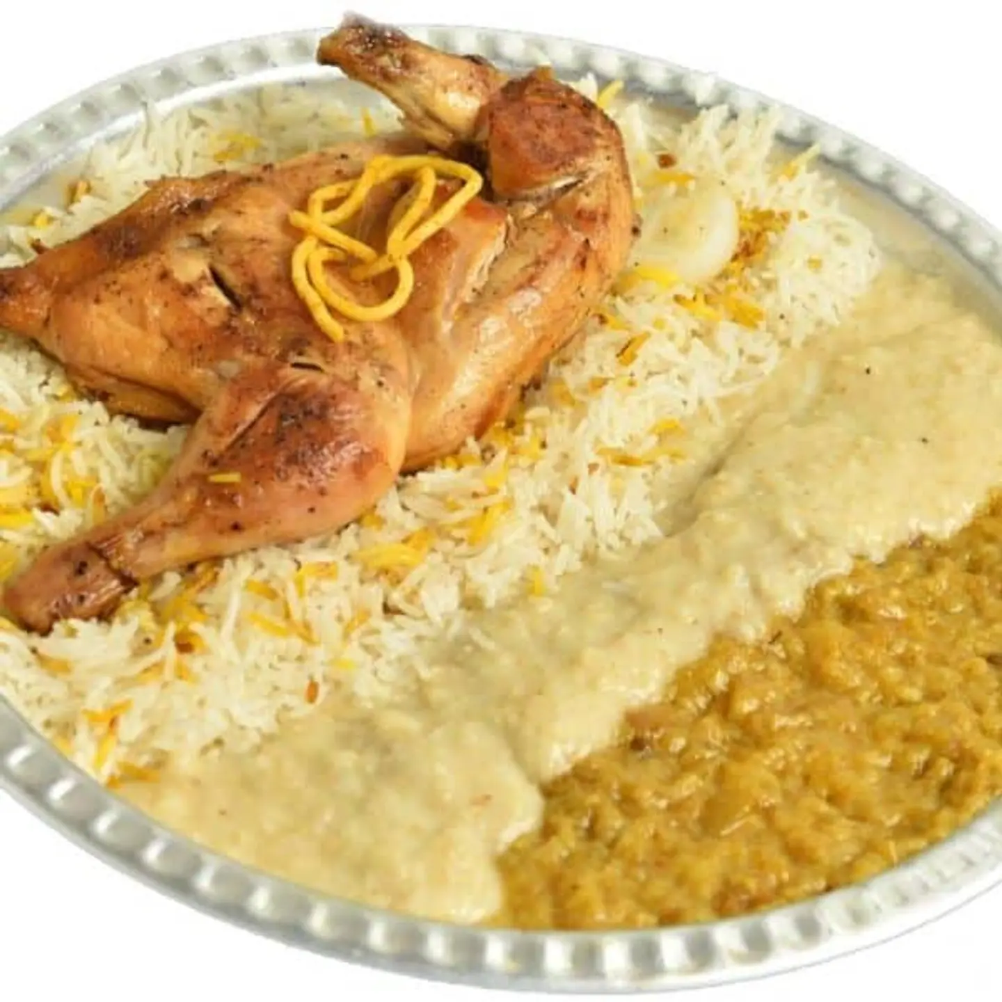 دجاج مظبي مثلوثه  - نص دجاجة