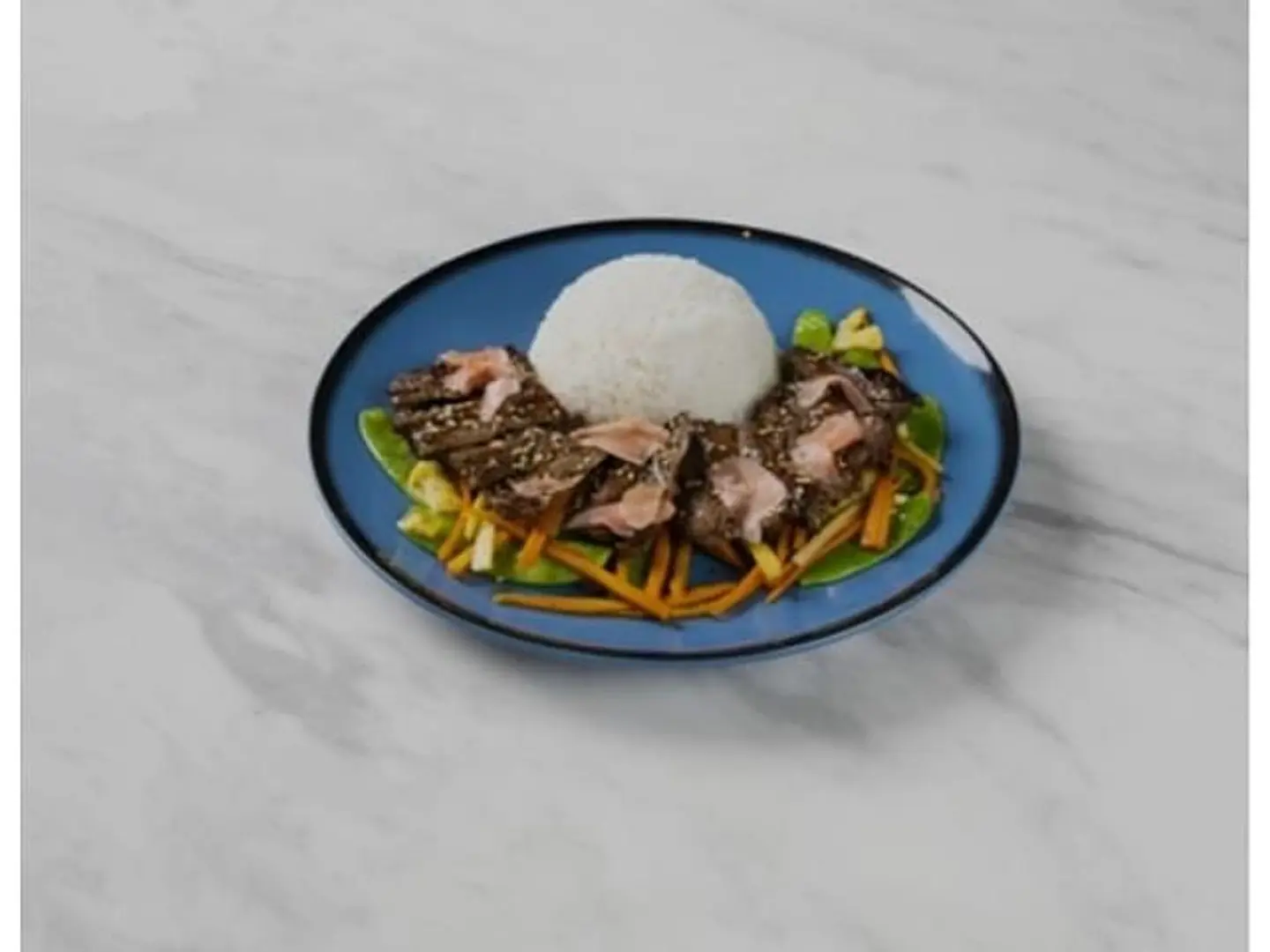 ستيك لحم ترياكي بالخضار - 150 جرام