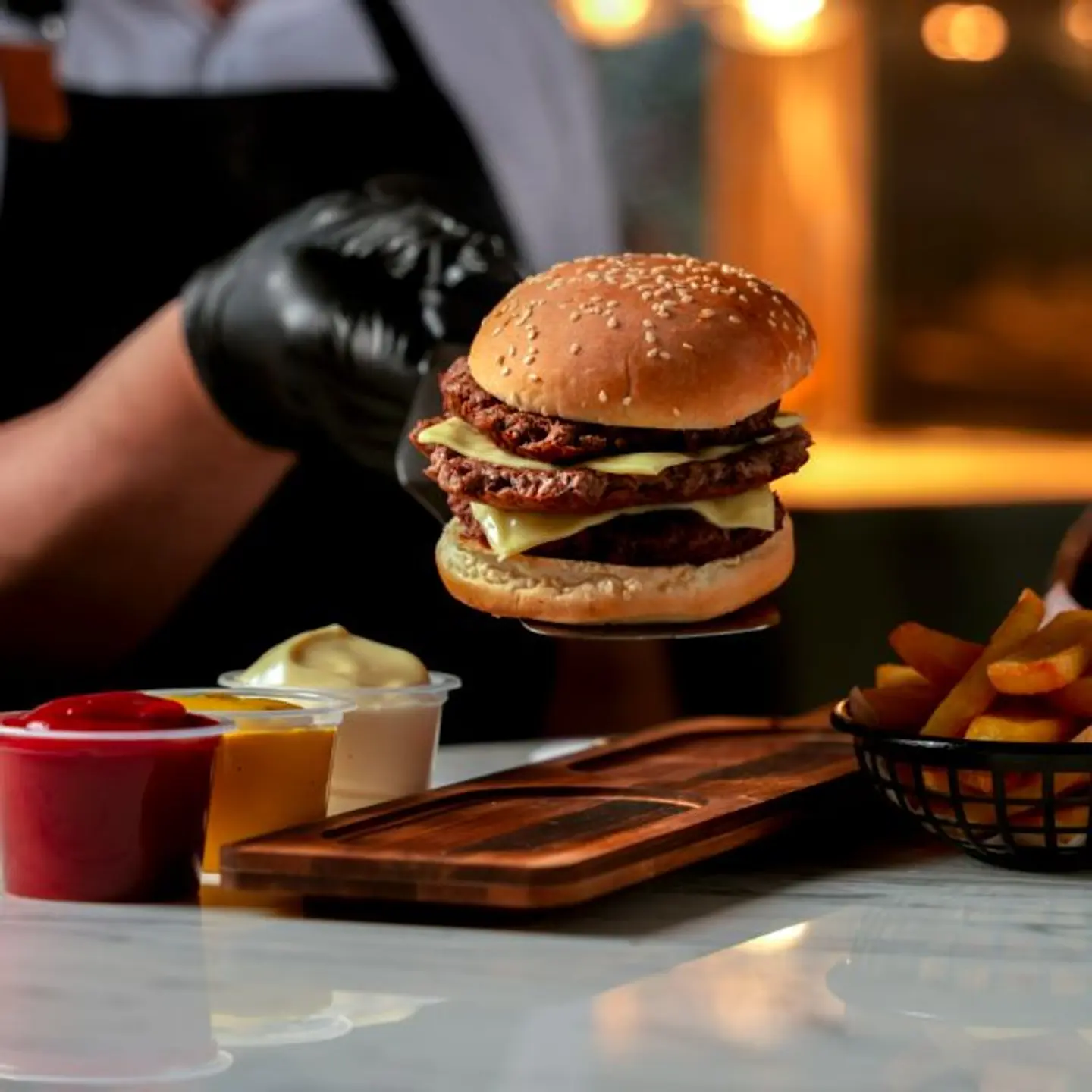 Classic Triple Veal Burger - Sandwich