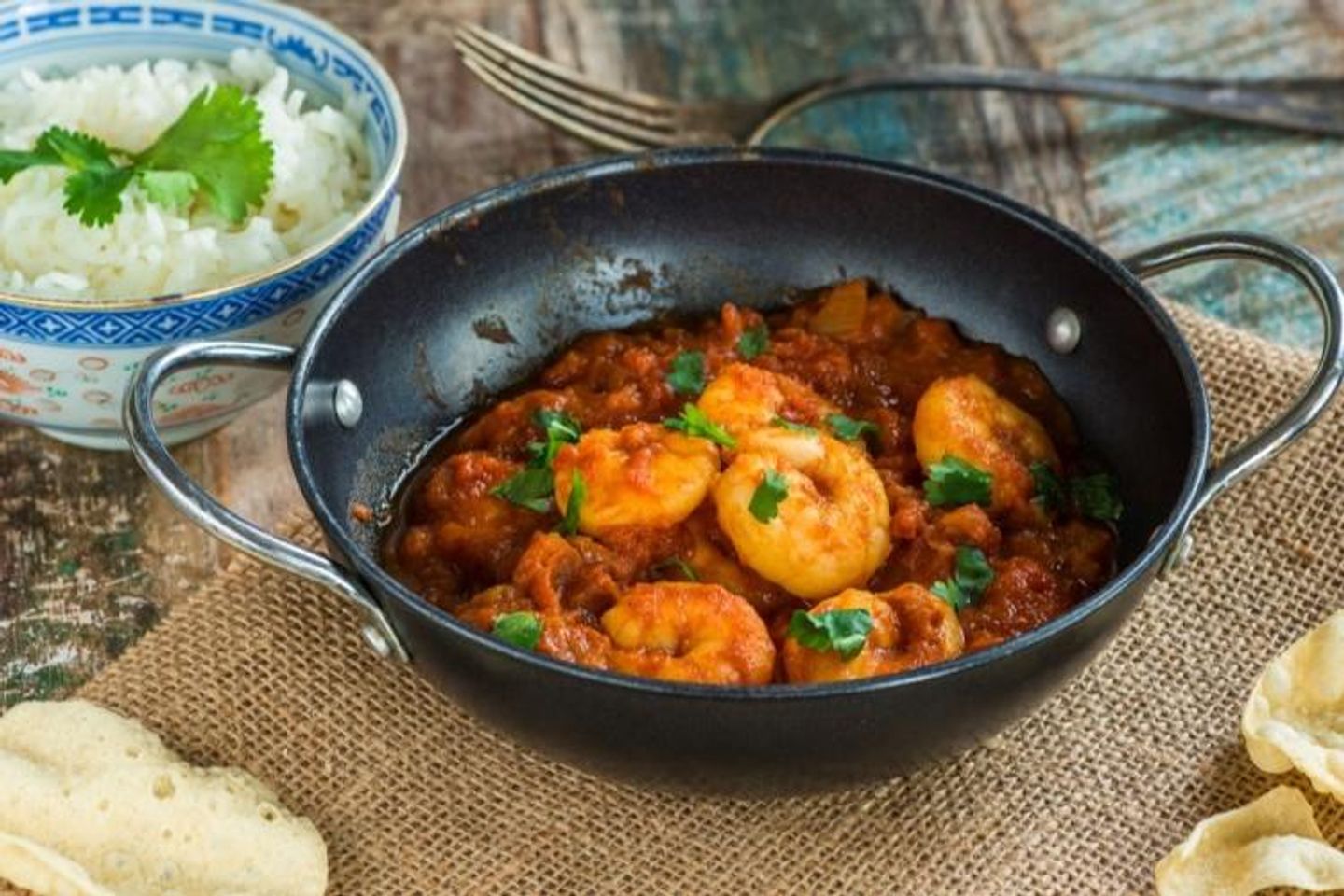Indian Shrimp With Vegetables And Curry - 150 G