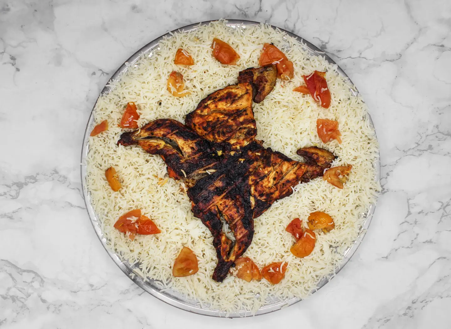 Mandi Chicken On Charcoal - Half A Chicken