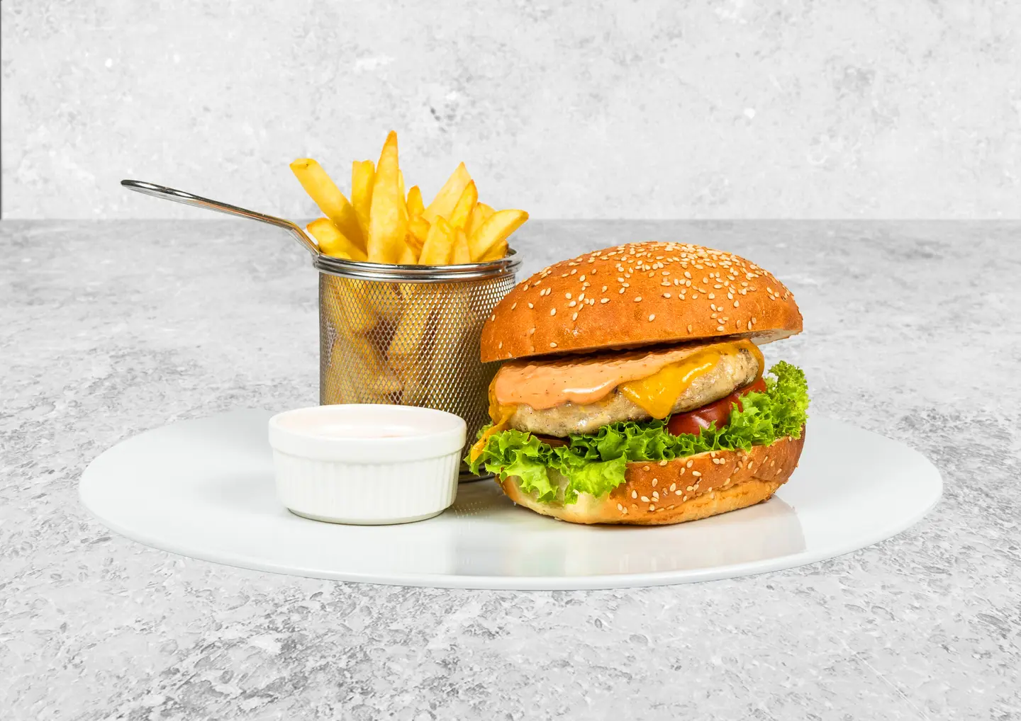 Chicken Burger Meal - Regular