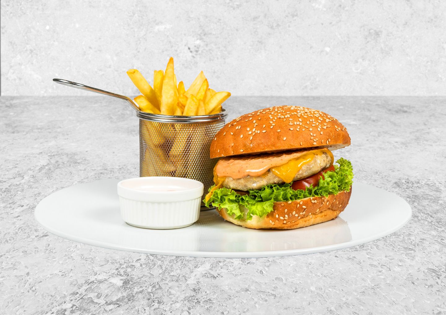 Chicken Burger Meal - Regular