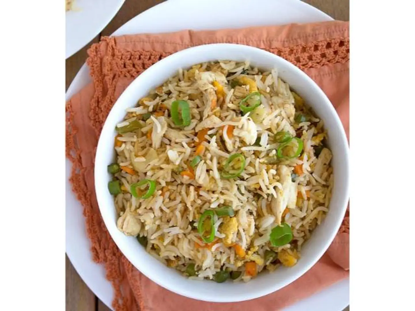 ارز مقلي دجاج - نصف