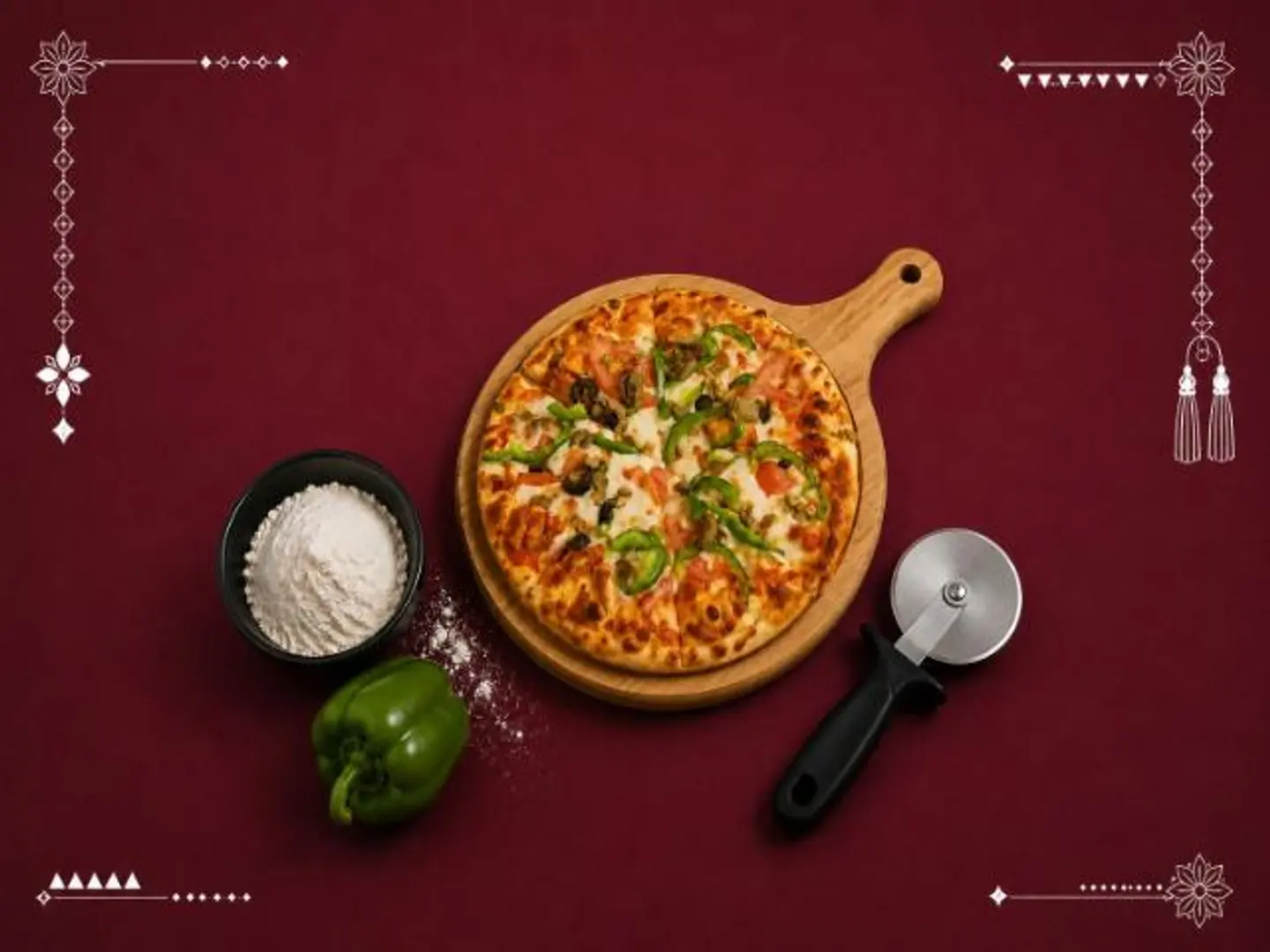Vegetable Pizza - Medium
