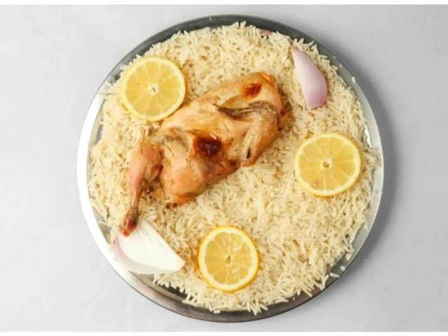 Madbi Chicken With Mathlouthah Rice - Half A Chicken