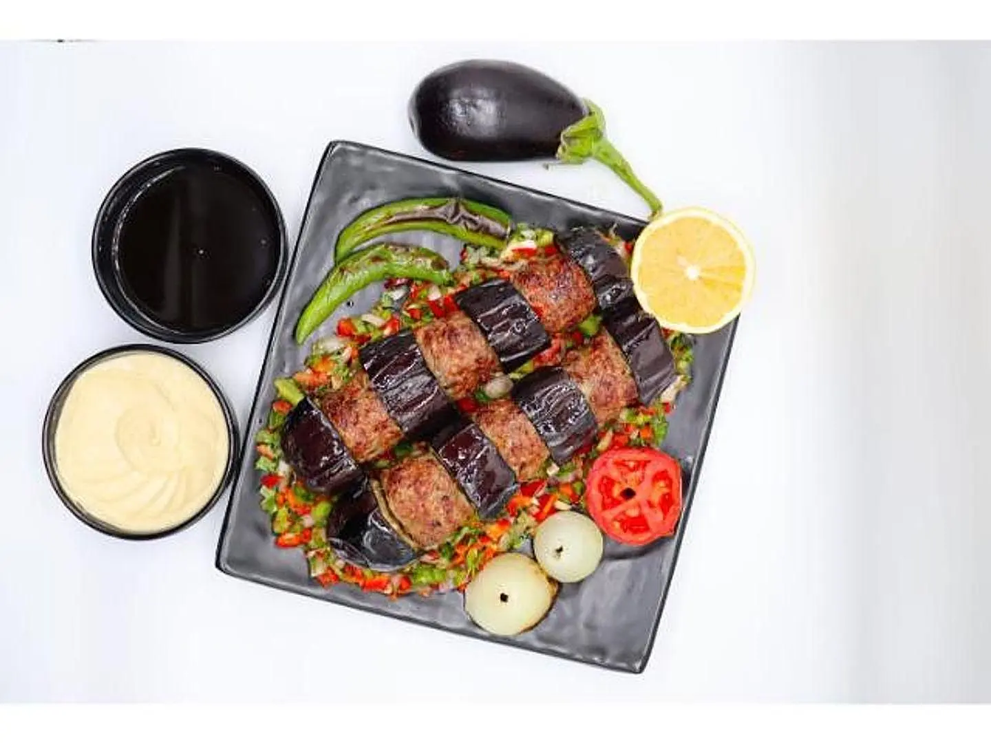 Eggplant Kebab - For One Person