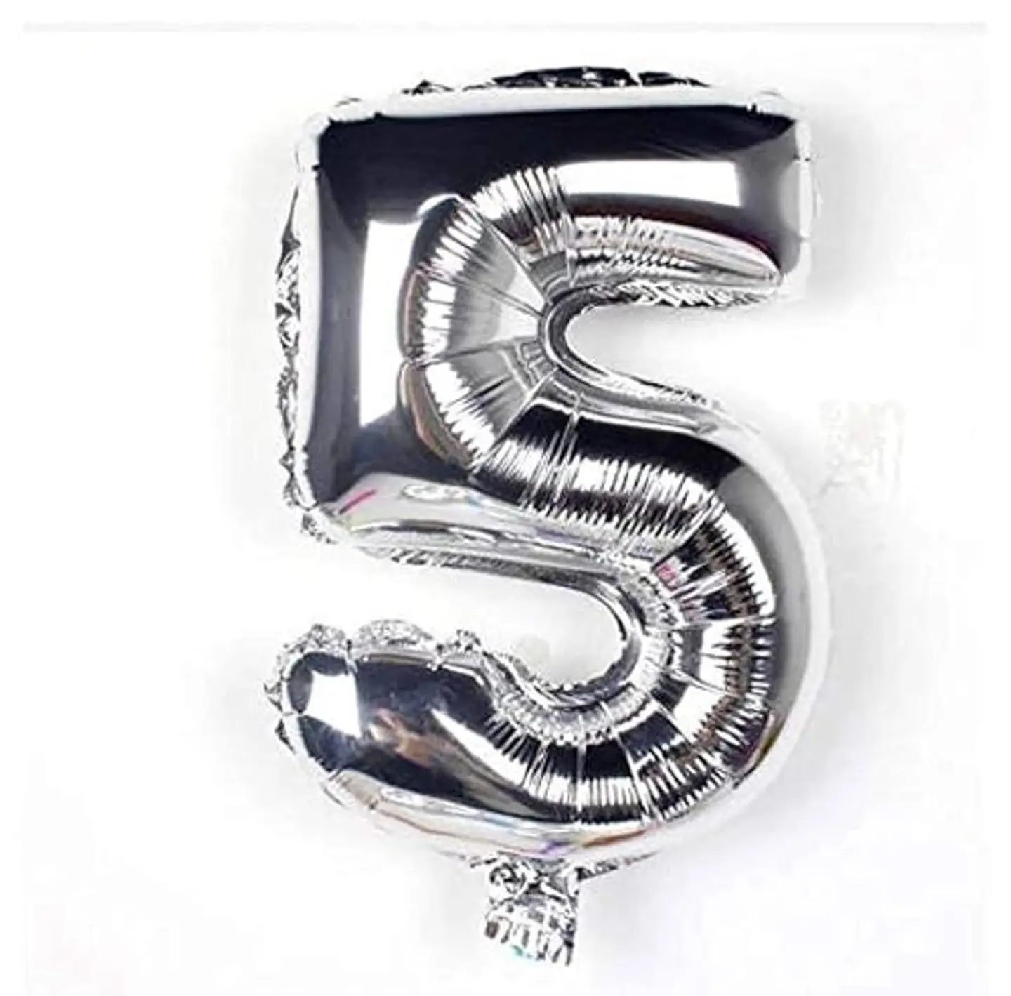 Balloon With The Number 5 - Silver