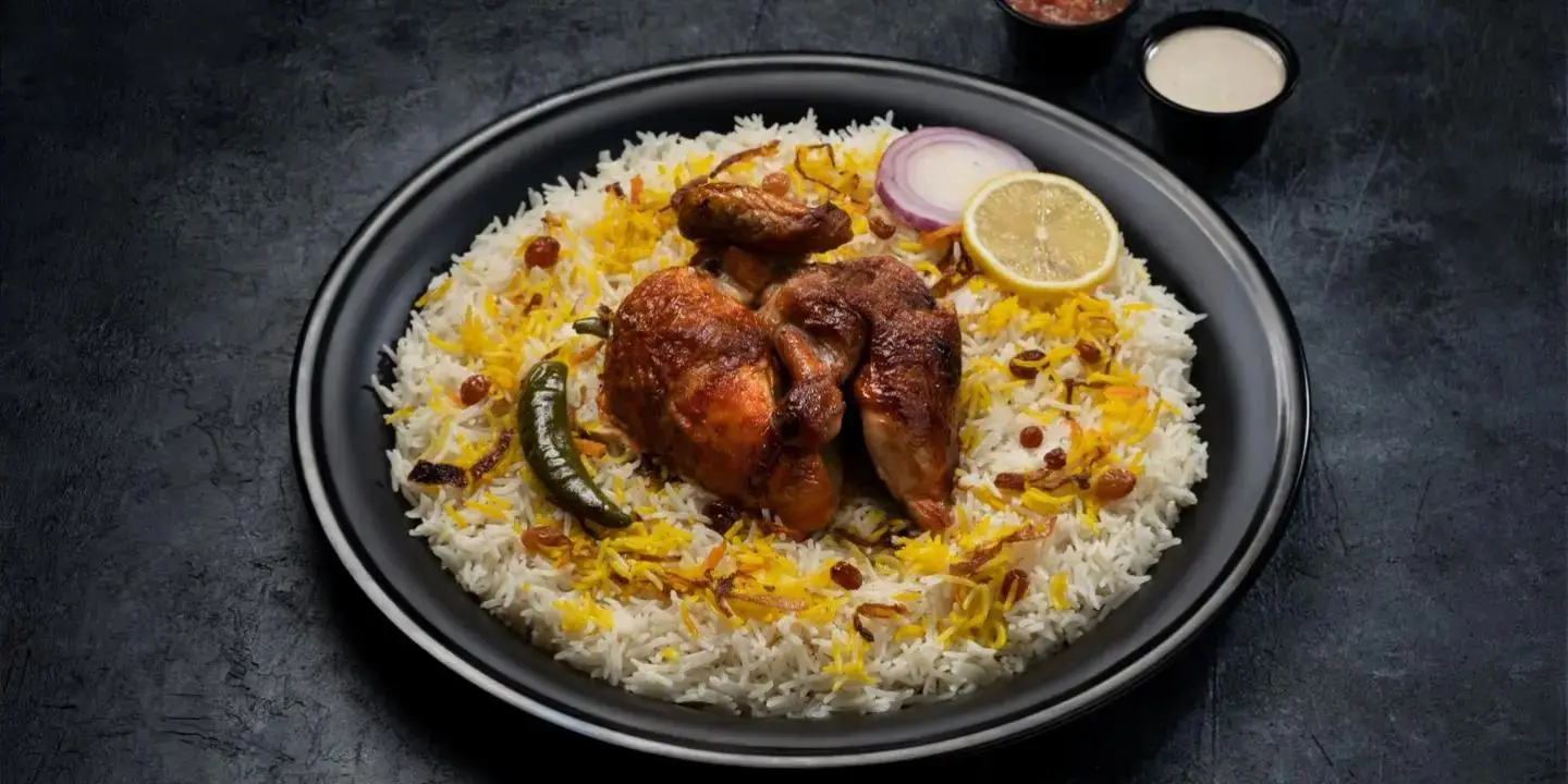 دجاج مظبي - نصف دجاجة