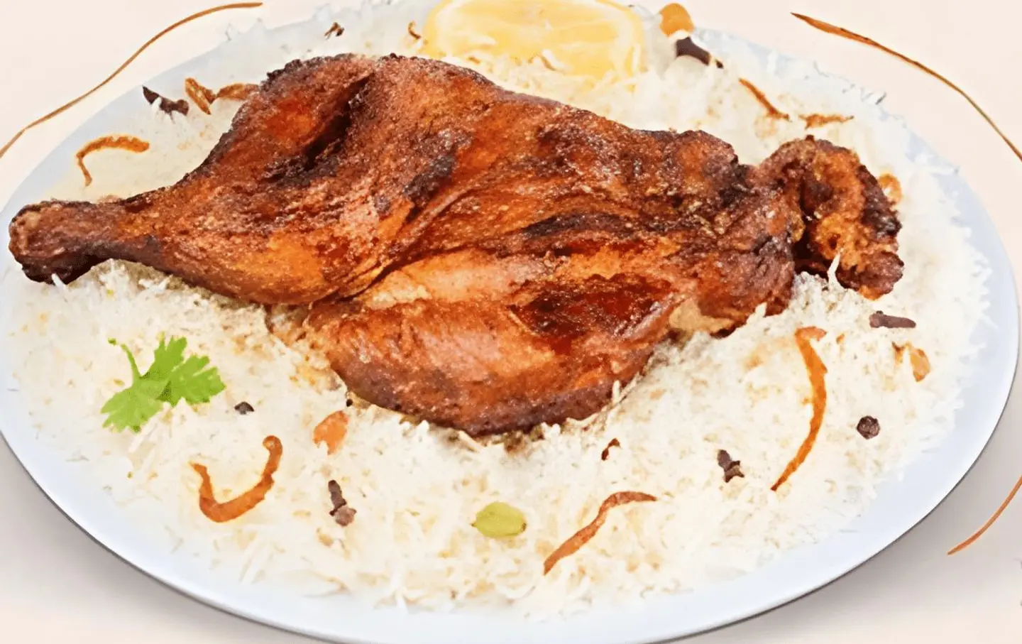 دجاج على الفحم - نصف دجاجة