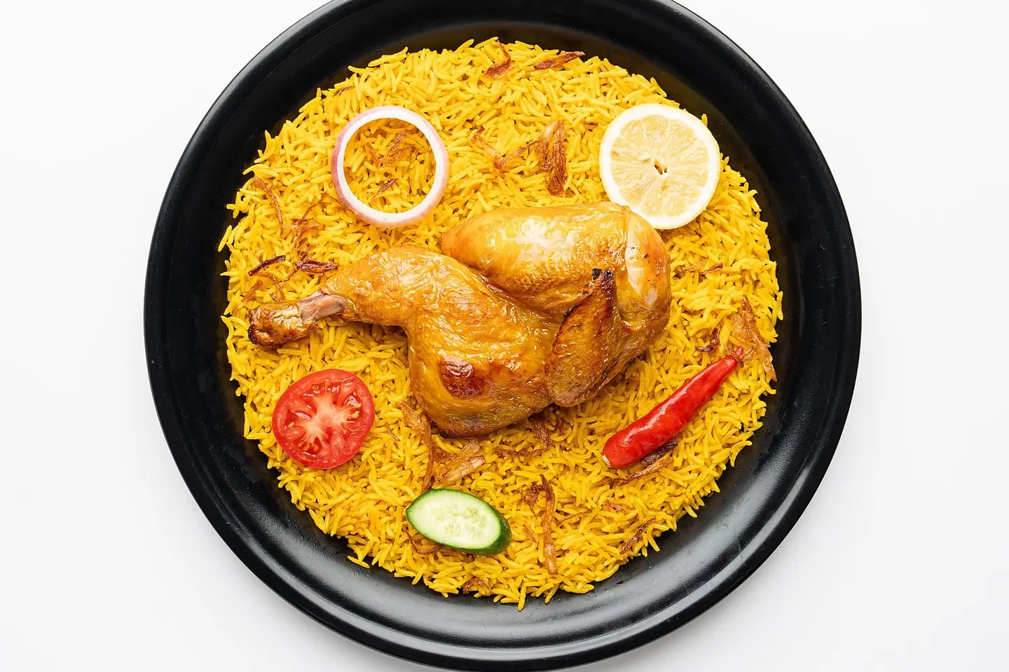 دجاج مندى - نص حبة