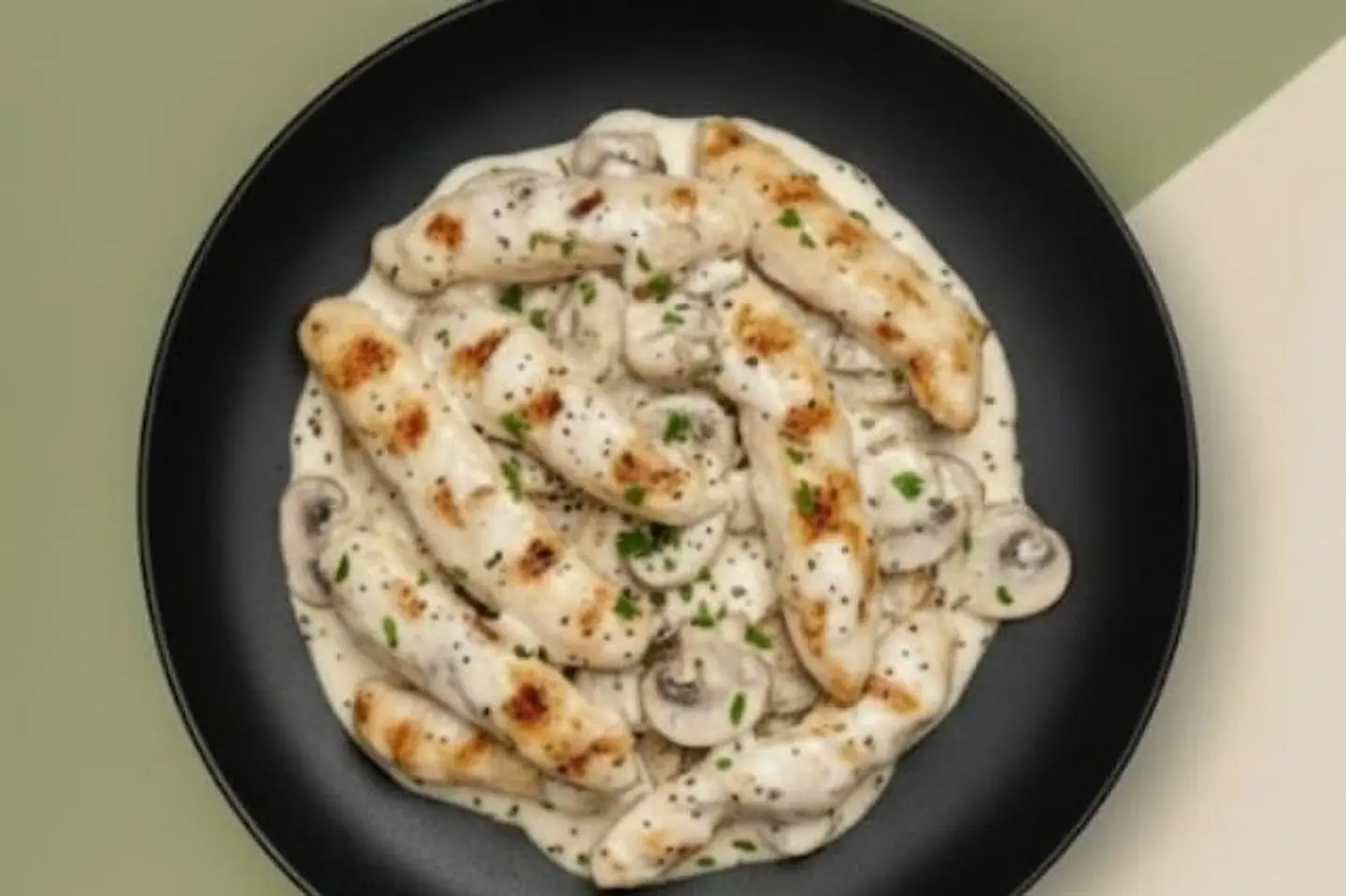 دجاج بالمشروم - قرام