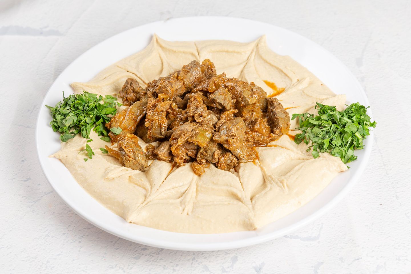 حمص بالكبدة - صغير