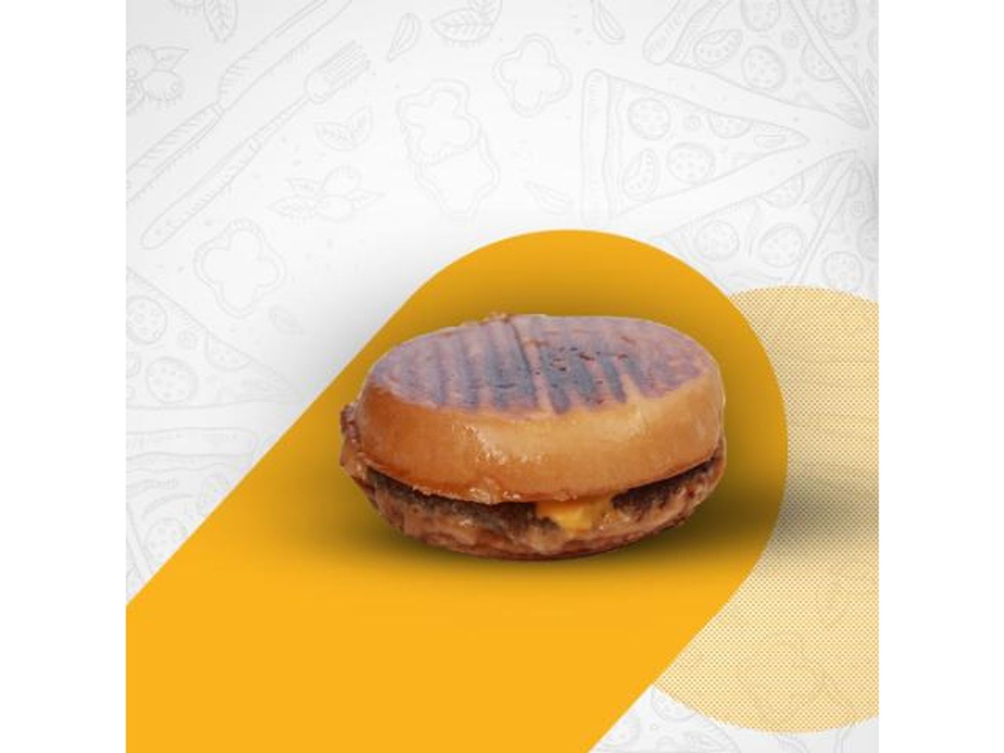 برجر فلات لحم - ساندوتش