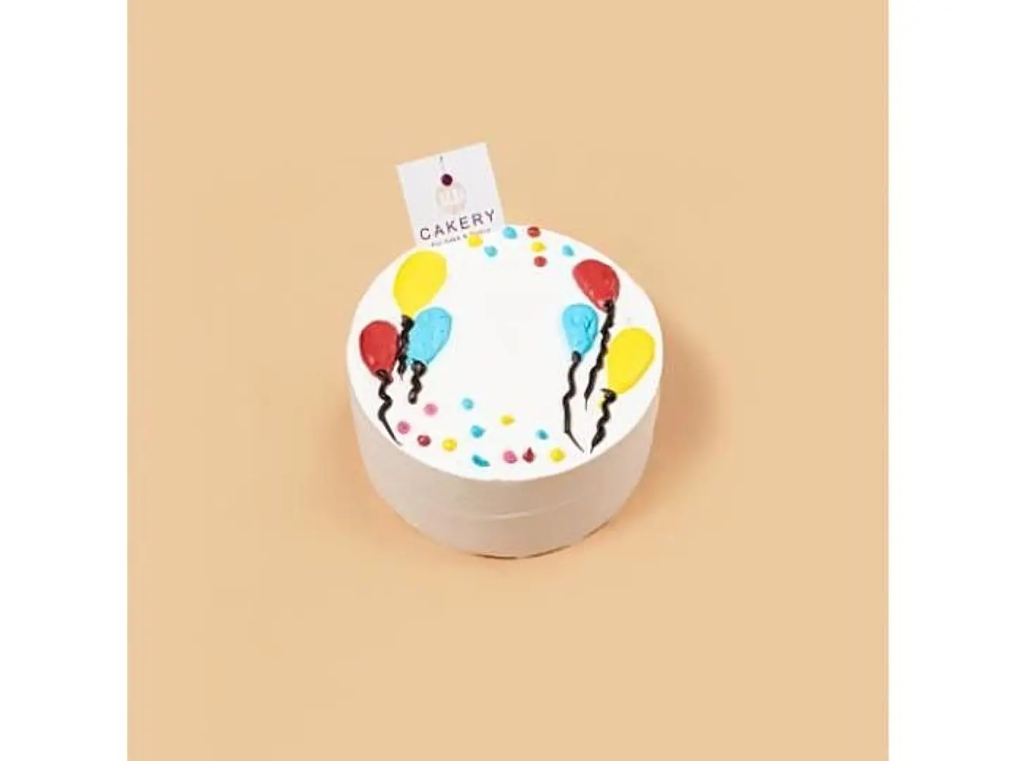 Happy Birthday (3 Baloons) - Small 4.5 Inch