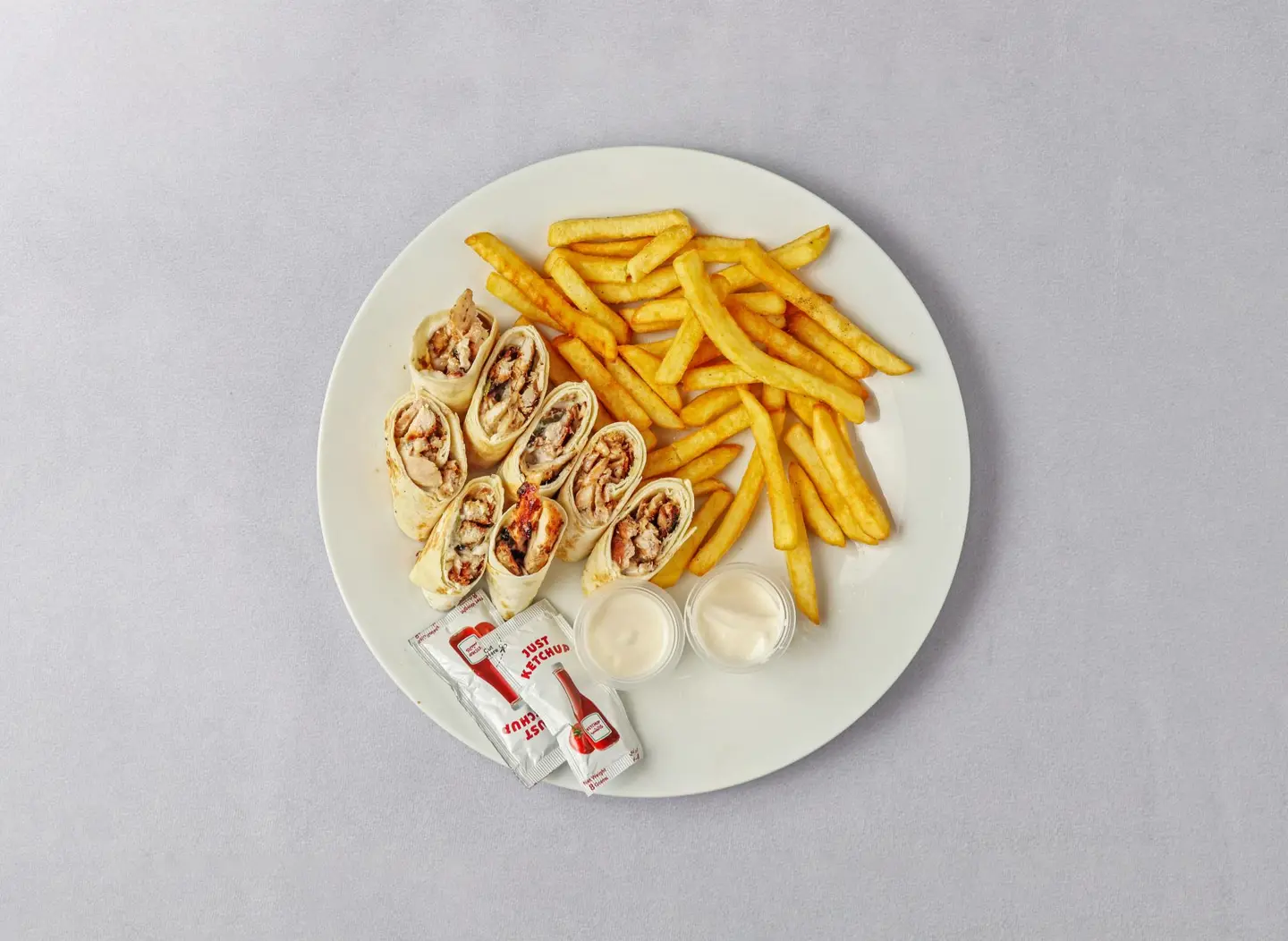 صحن عربي صغير دجاج - مع الجبن