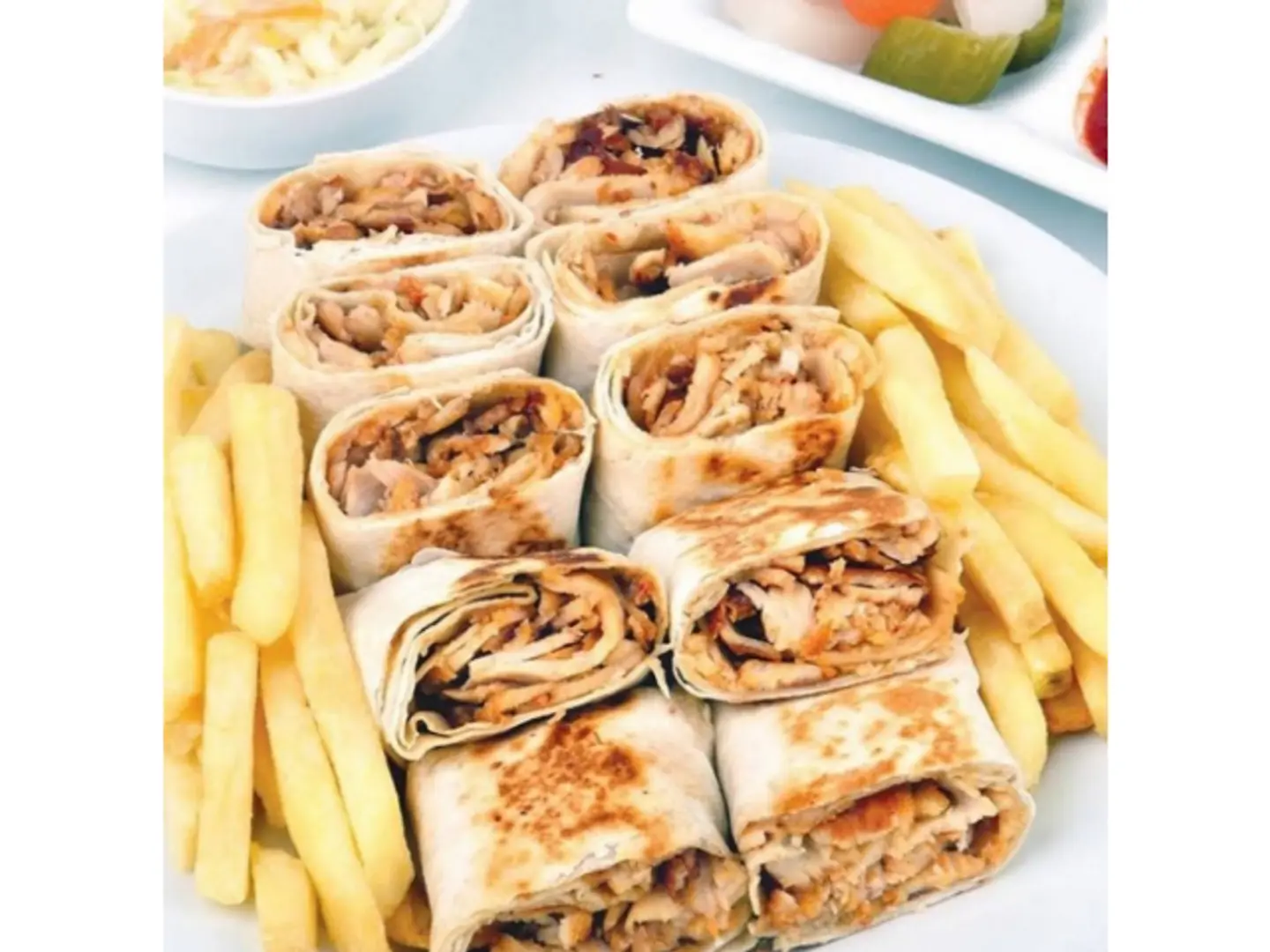 شاورما صحن عربي بالجبن - صغير