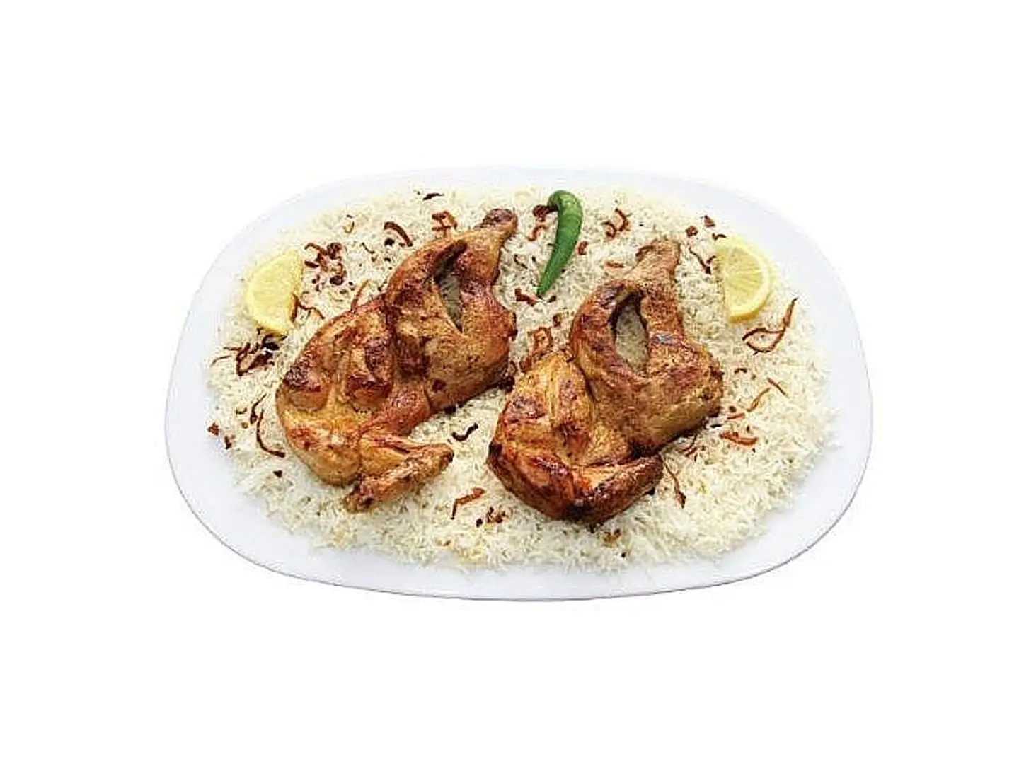 Madbi Chicken With Rice - Half A Chicken