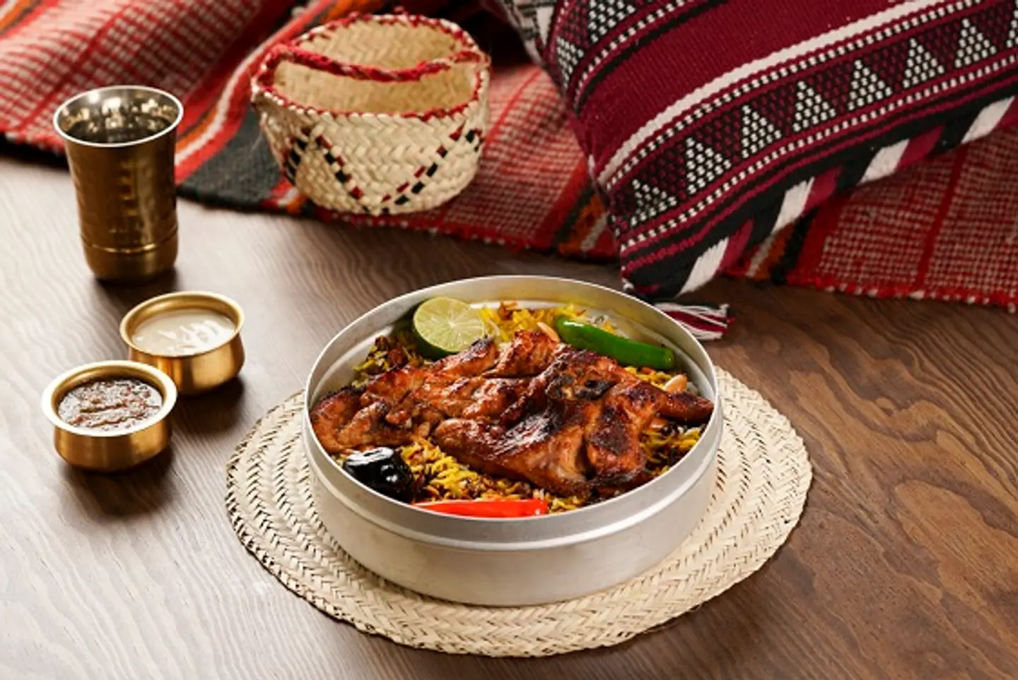 مشوي الجمر - أرز مزة