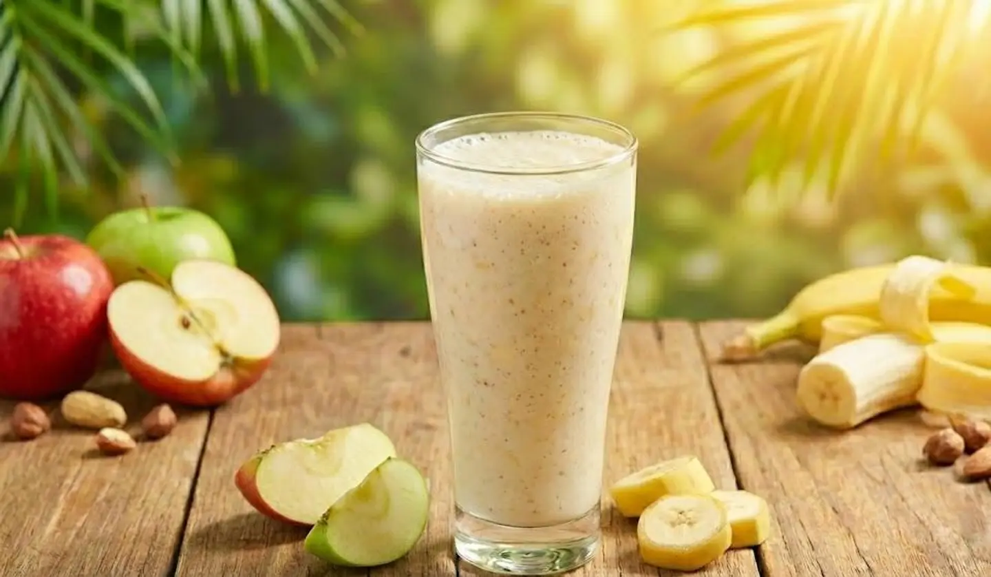 عصير تفاح موز بالحليب - صغير