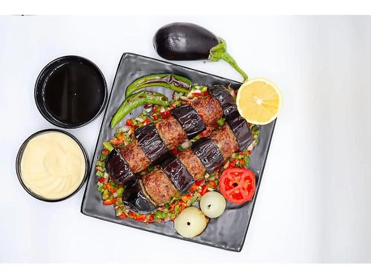 Eggplant Kebab - For One Person
