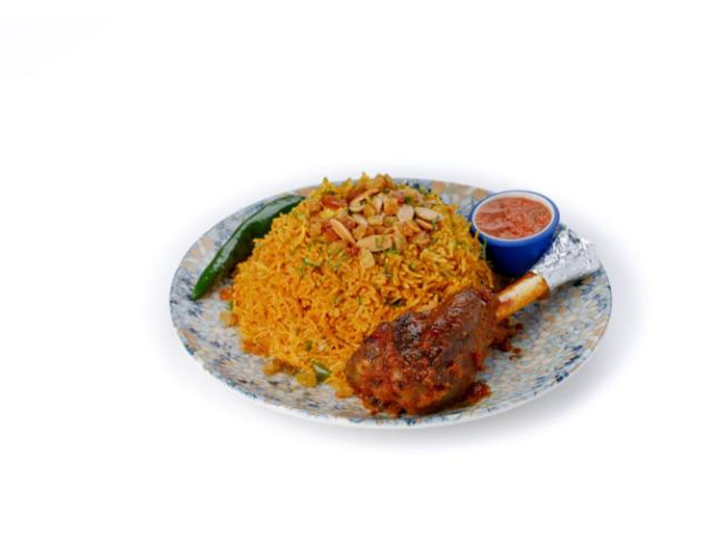 Lamb Kabsa - Half A Plate Of Lamb Kabsa