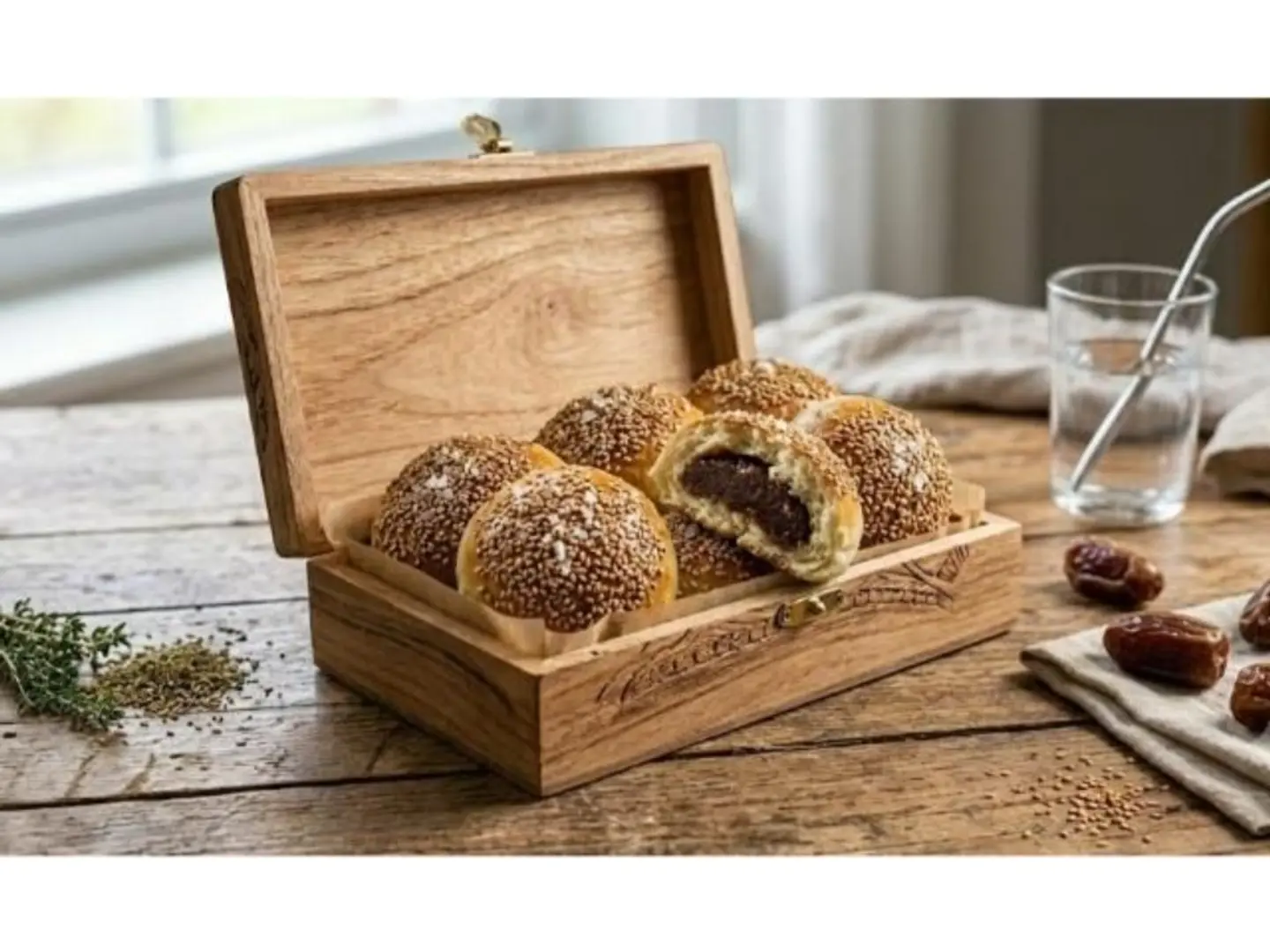 Salted Sesame Date Ma'amoul - Small Box