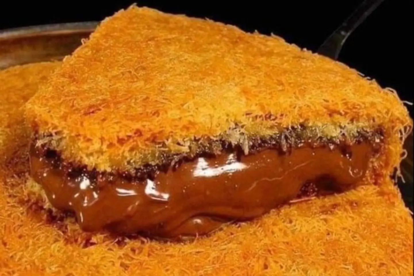 كنافة نوتيلا - صحن