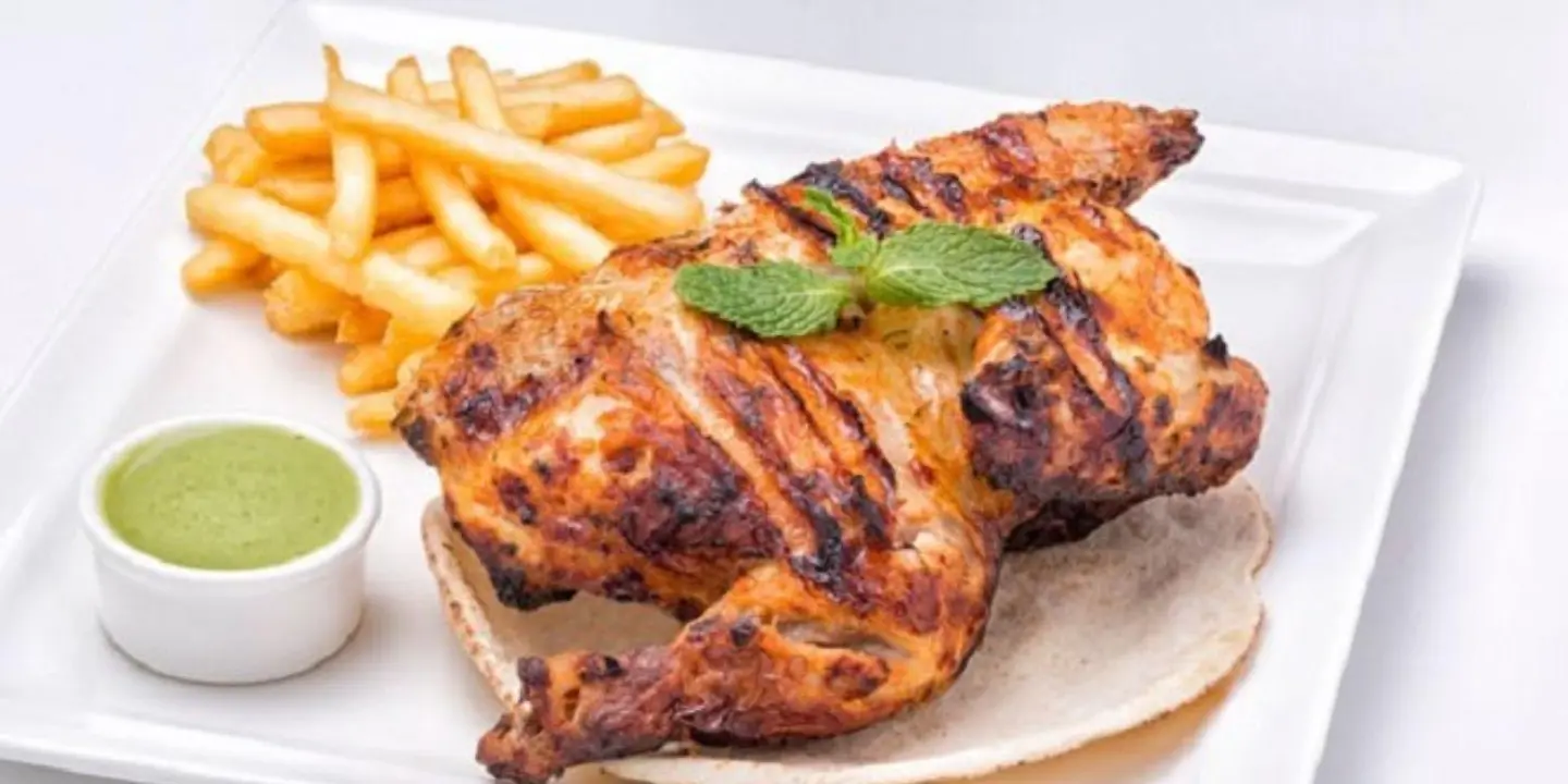 دجاج فحم سادة - نص دجاجة