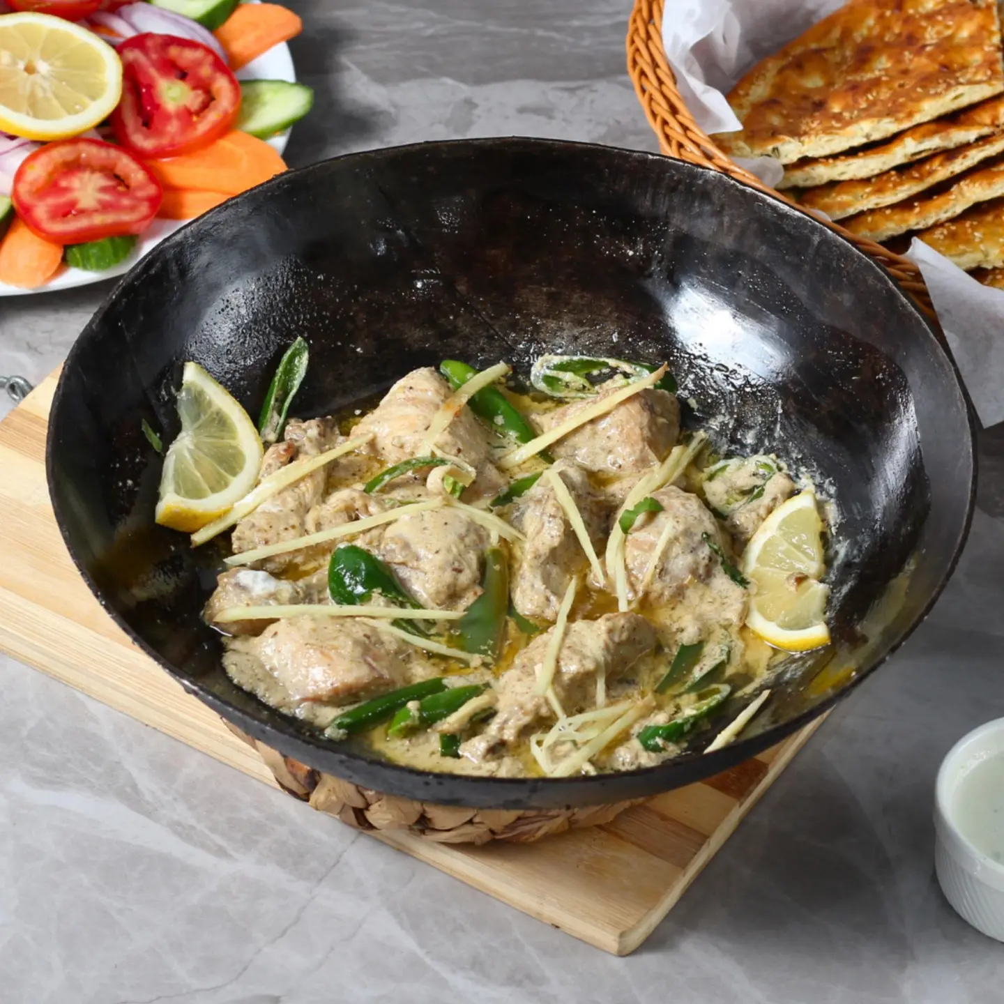 Chicken White Karahi - Half