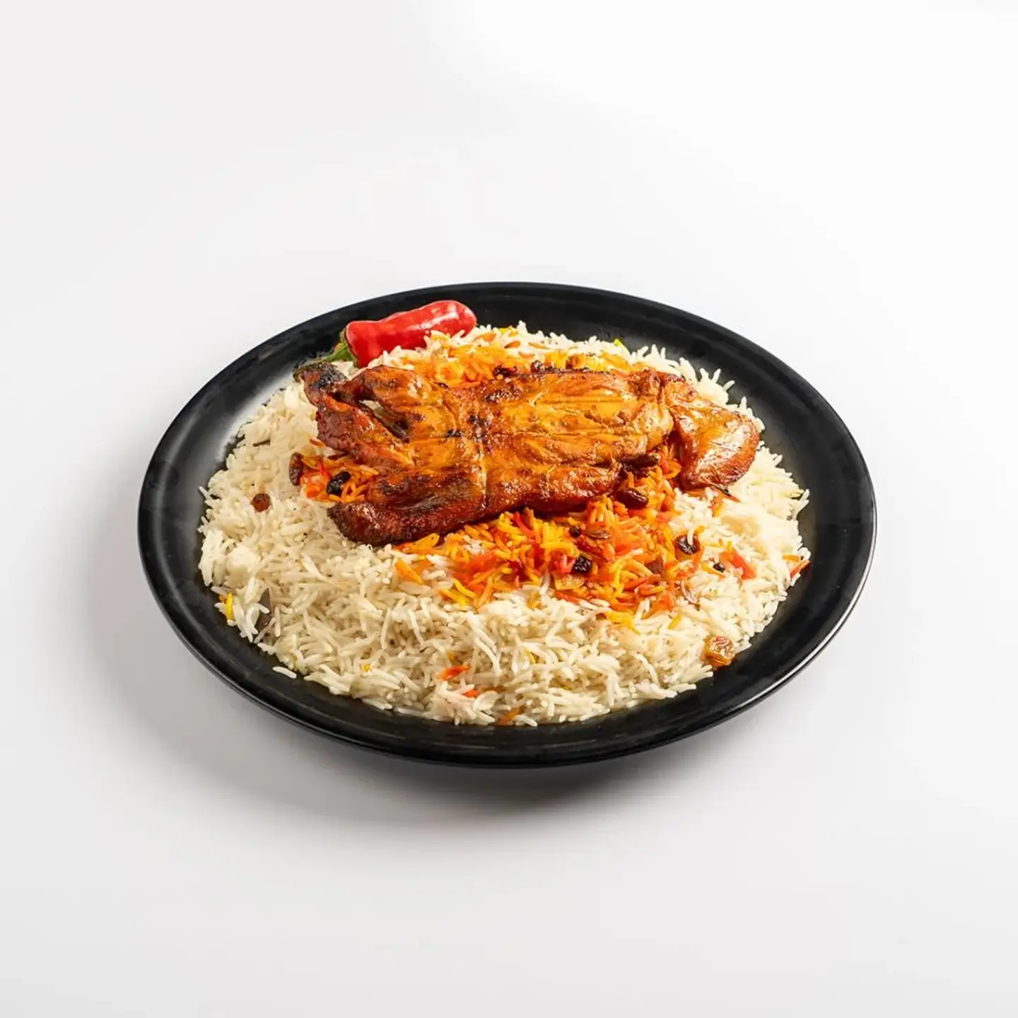 Charcoal Grilled Chicken With Pishawari Rice - Half A Chicken