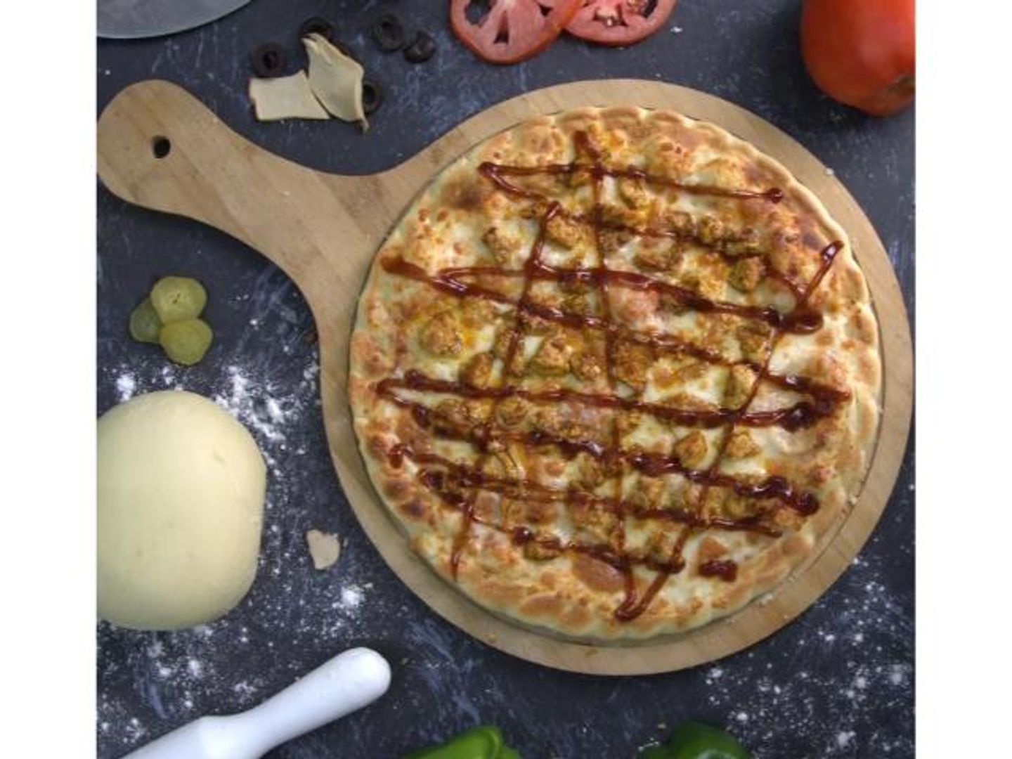 بيتزا بربكيو دجاج - صغير