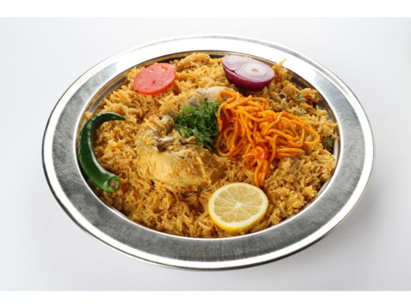 دجاج مضغوط مع الرز - نص حبة دجاج