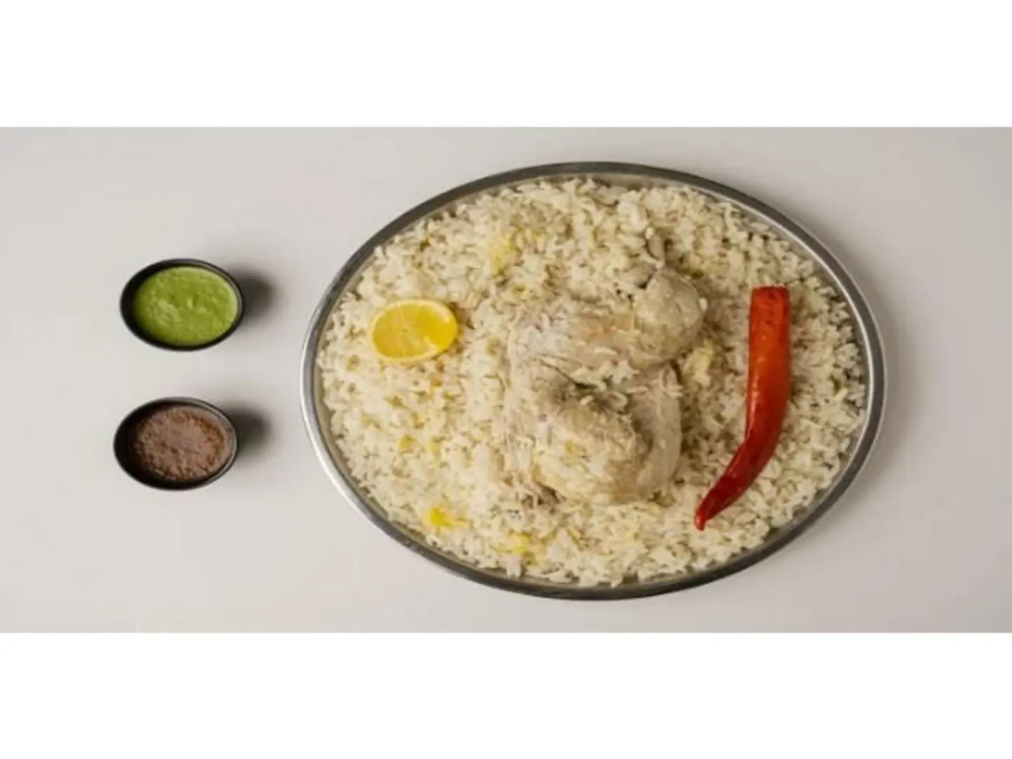 مضغوط أبيض رز أبو بنت - نص حبة دجاج