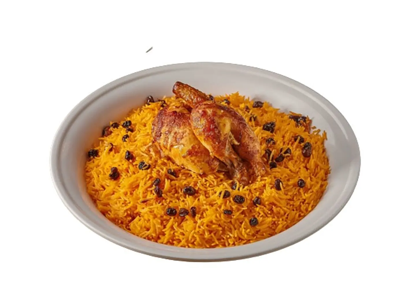 Fried Chicken With Rice - Half A Chicken