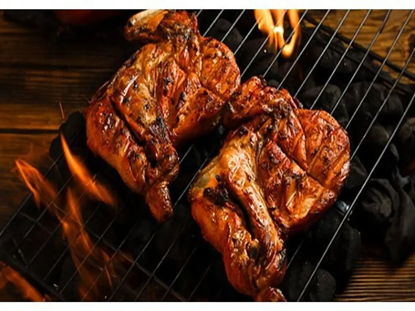 Half A Plain Chicken On Coal - Half A Chicken