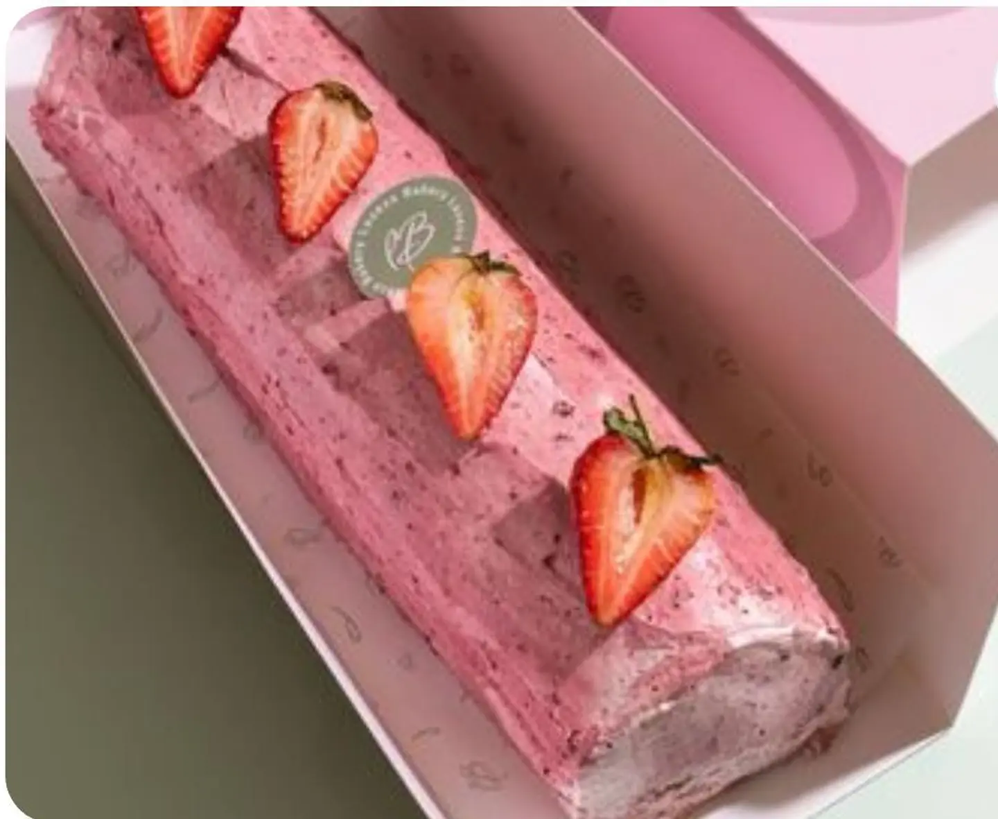 Mixed Berry Roll Cake - Whole Cake