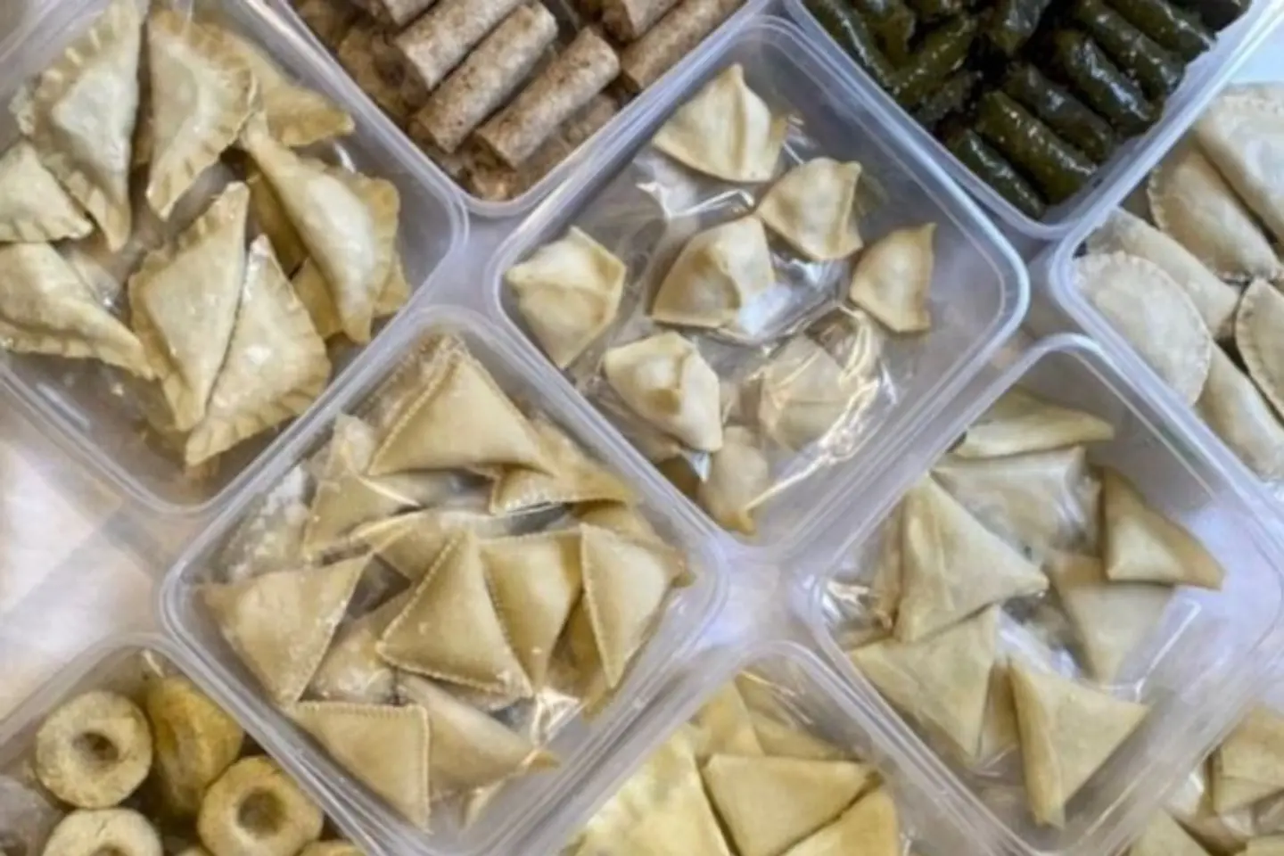 سمبوسة مفرزنة - سمبوسة رقاق لحم