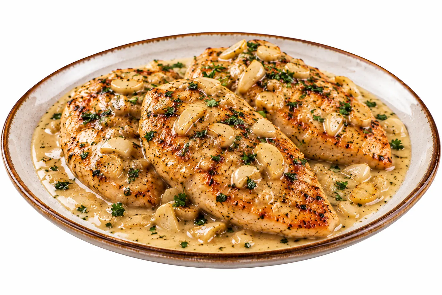 Chicken With Garlic - 120 Grams