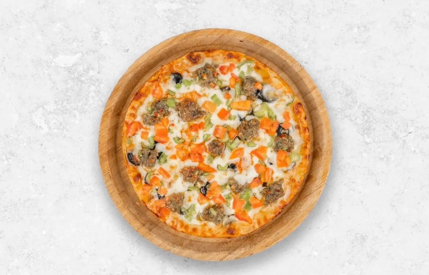 Vegetable Meat Pizza - Small
