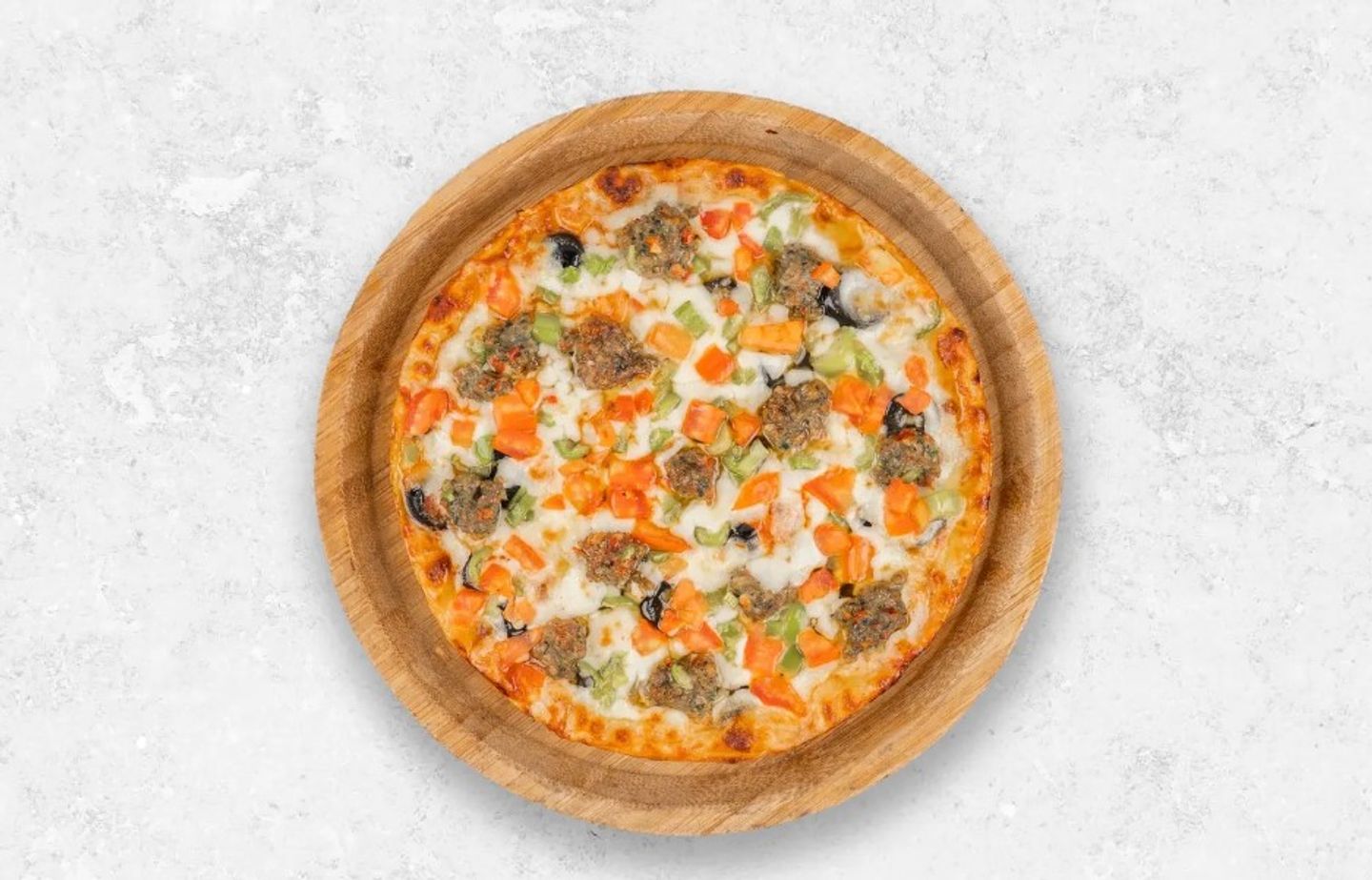 Vegetable Meat Pizza - Small