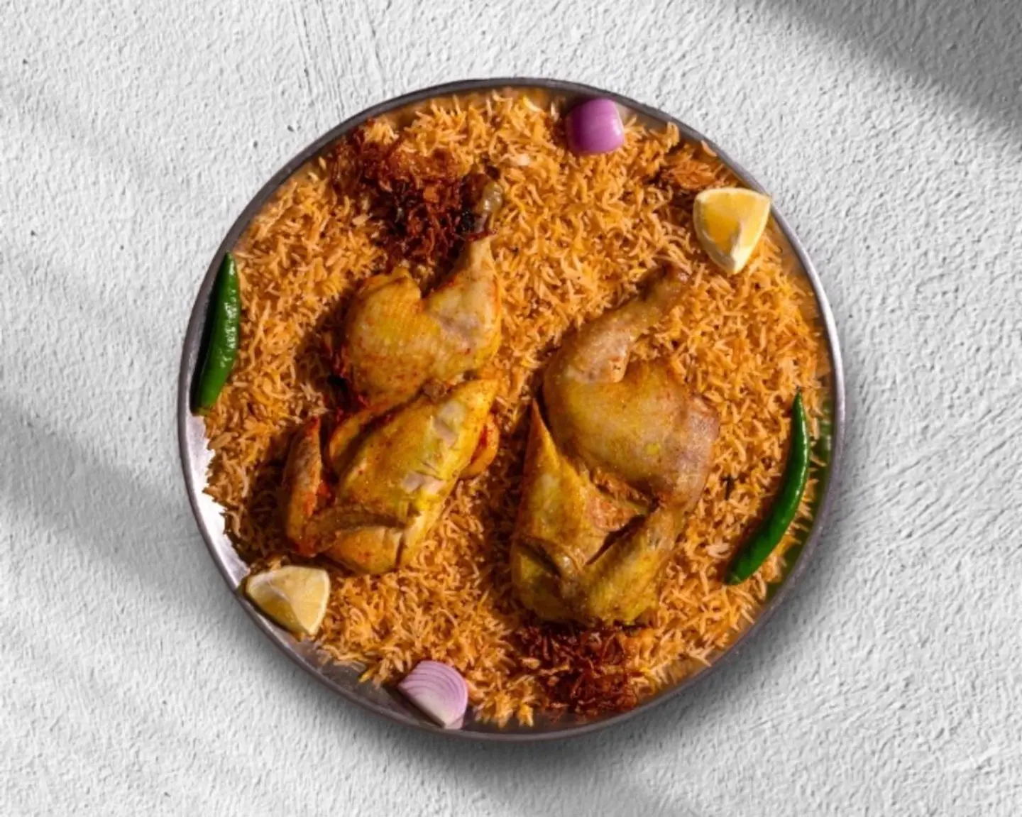 مدفون دجاج - نصف دجاجة