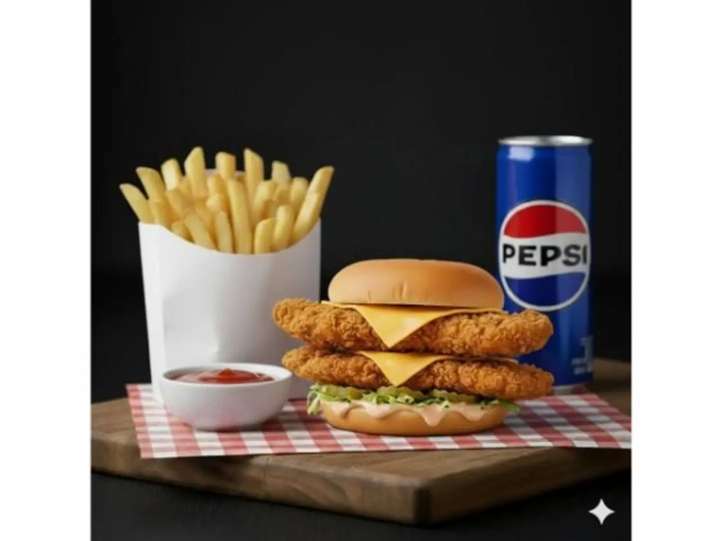 فيستا كرسبي دبل دجاج - برجر