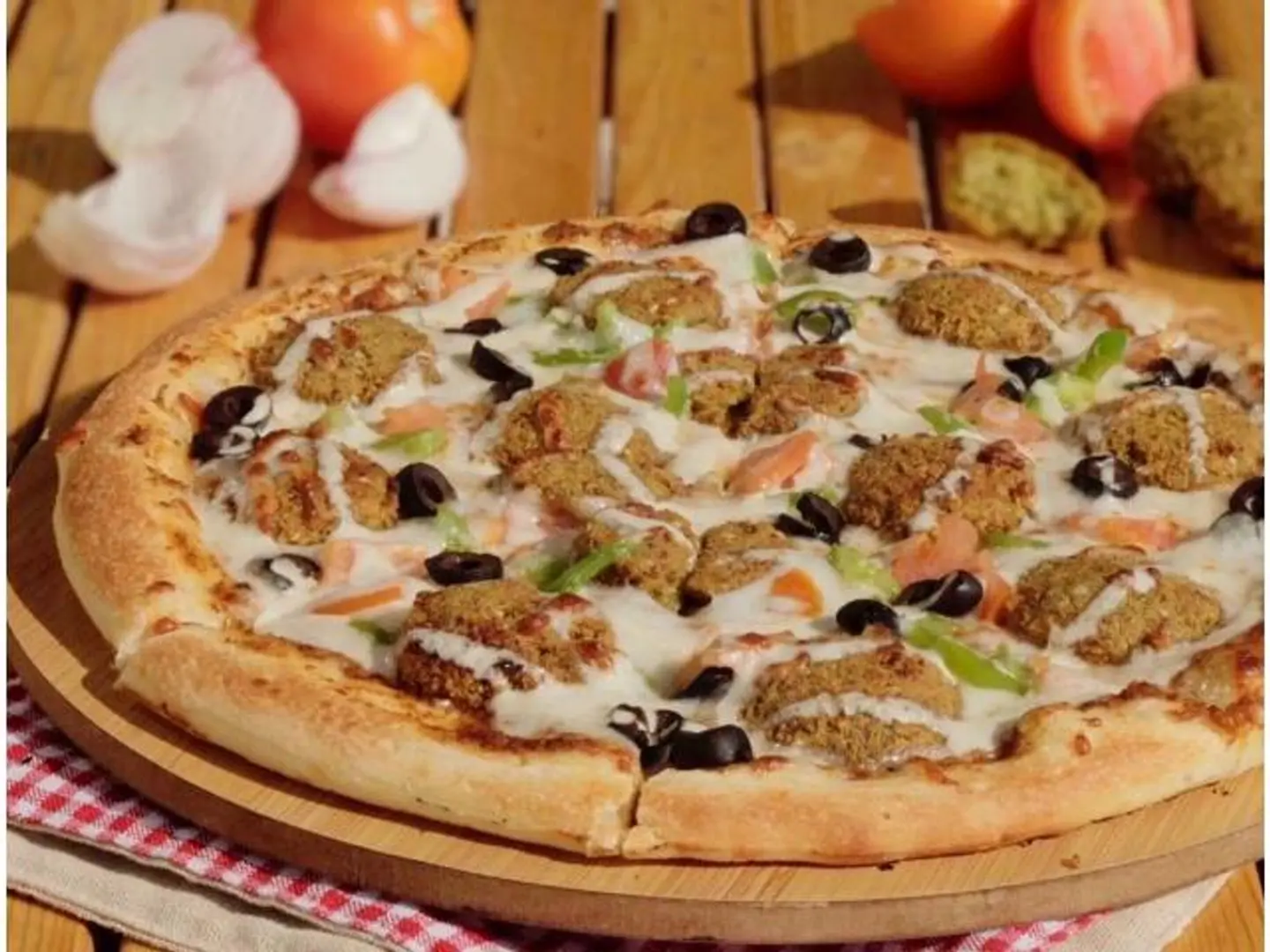 بيتزا سبانخ - صغير