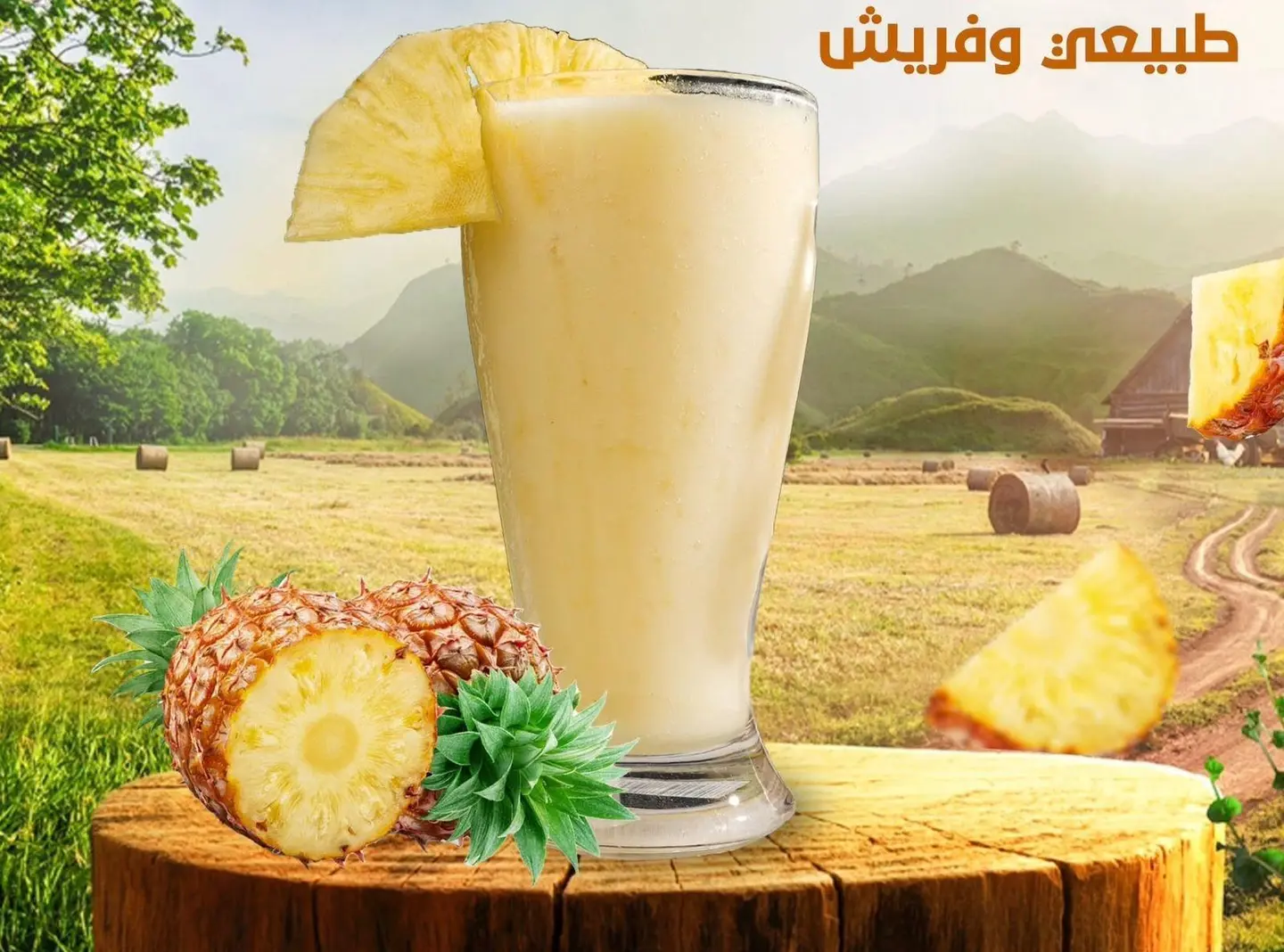 اناناس وزنجبيل - وسط