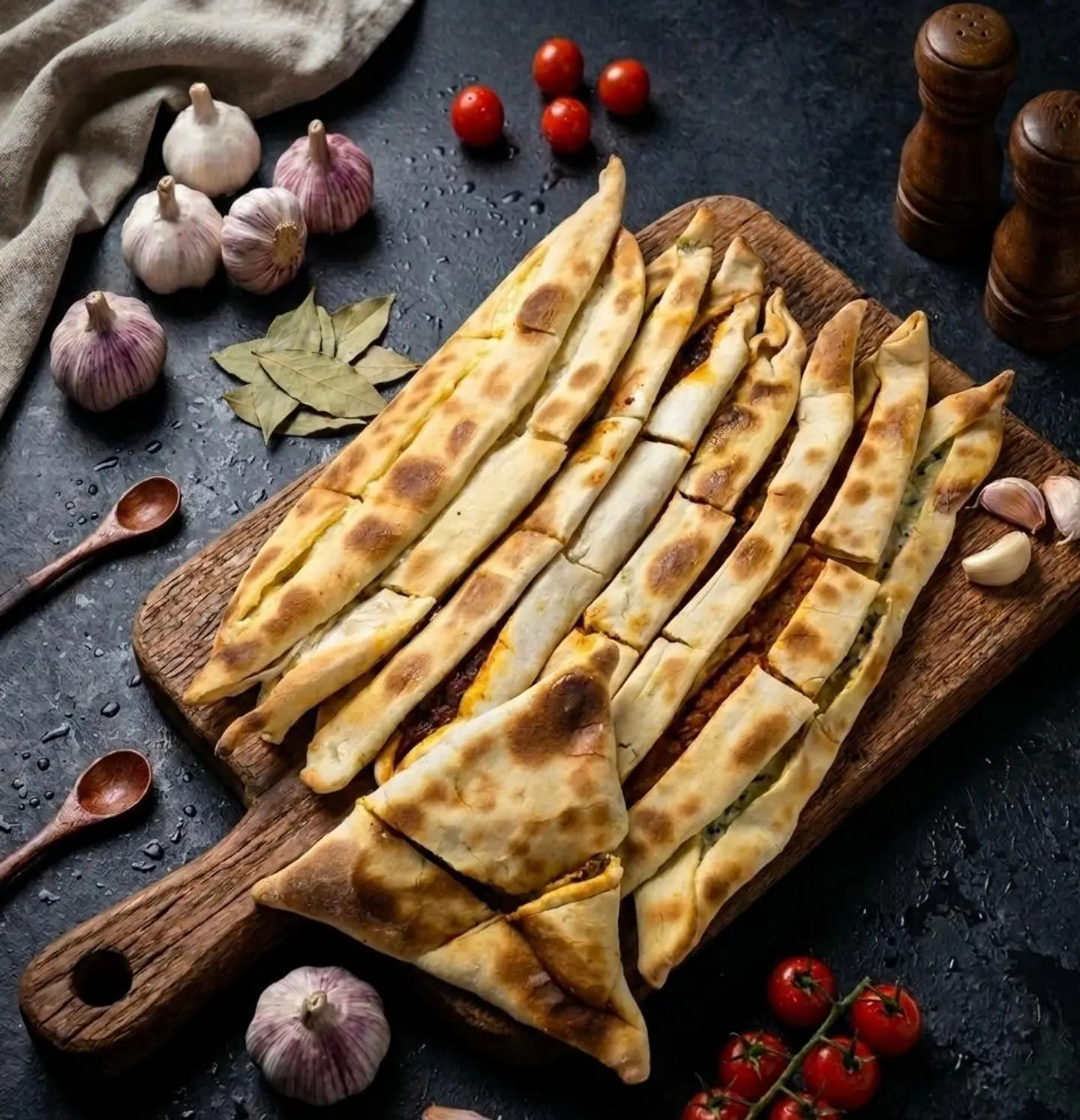 صحن مشكل فطائر كبيرة - صغير